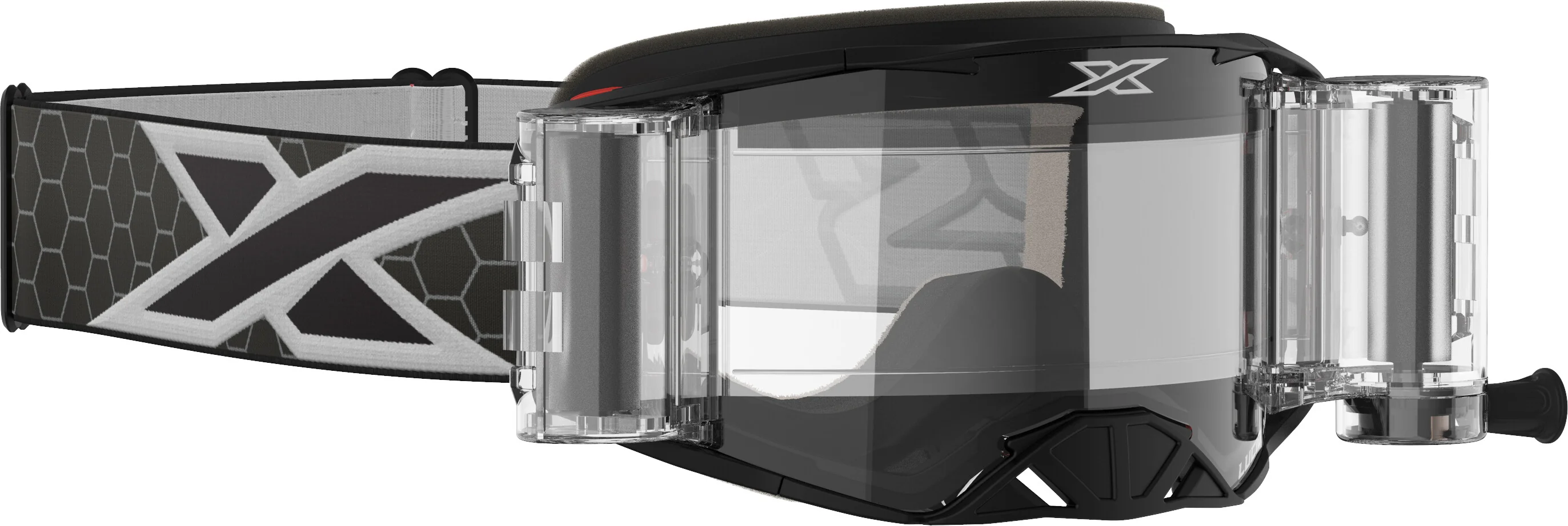 Lucid Goggle Race Pack Black/White Zip Off Clear