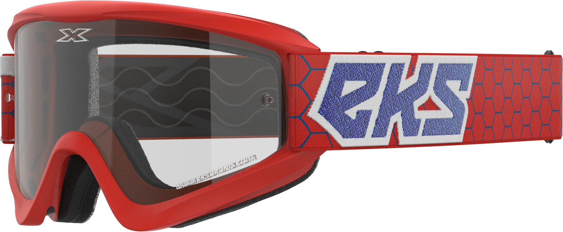 Flat Out Clear Goggle Red/White/Blue Clear