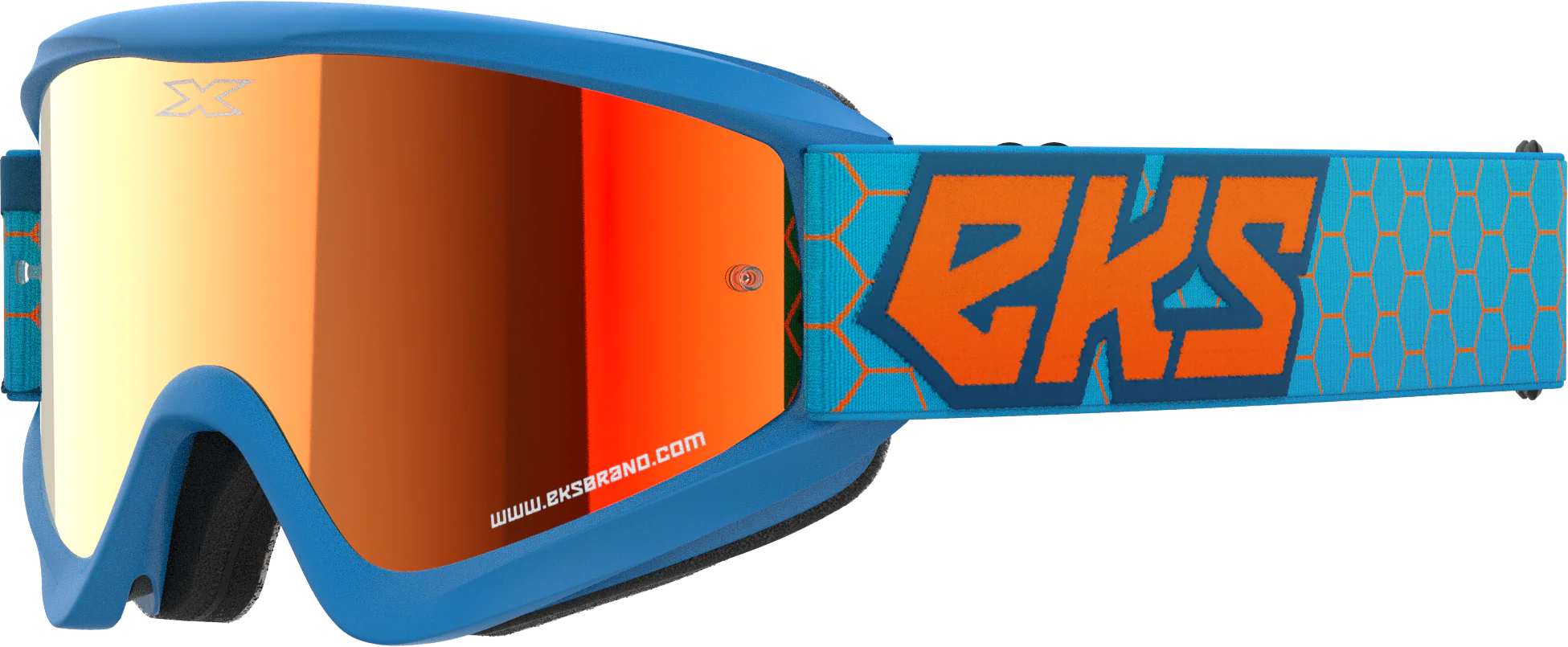 Flat Out Mirror Goggle Cyan/Flo Orange Red Mirror