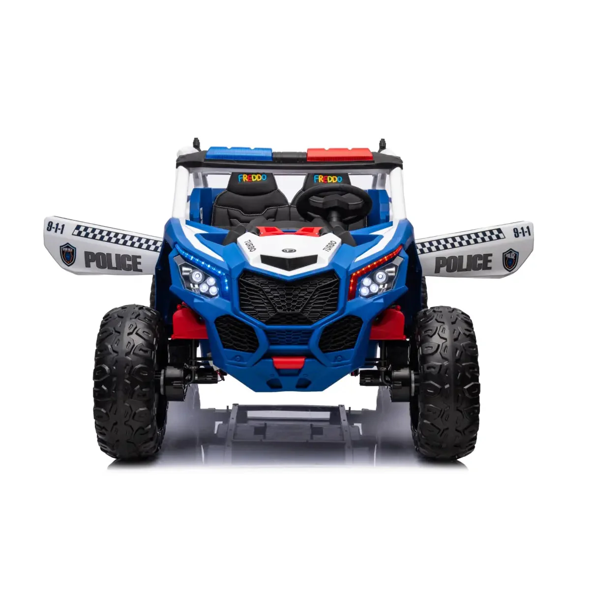 24V 4x4 Freddo Storm Police UTV 2-Seater for Kids with Lights & Sirens for Action-Packed Adventures - Image 7