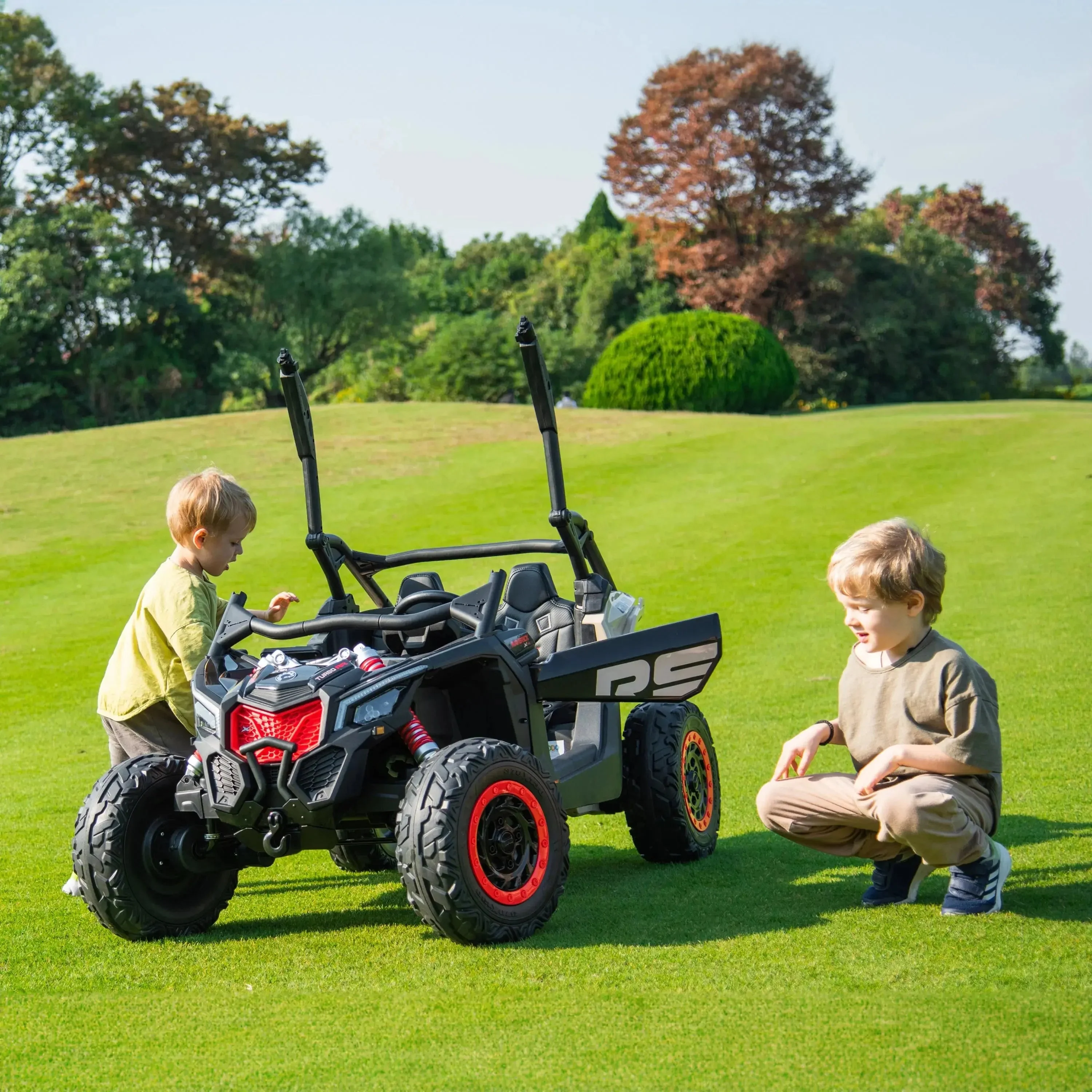 Officially Licensed Can-Am Maverick 48V 2-Seater Kids Ride-On UTV - Image 4