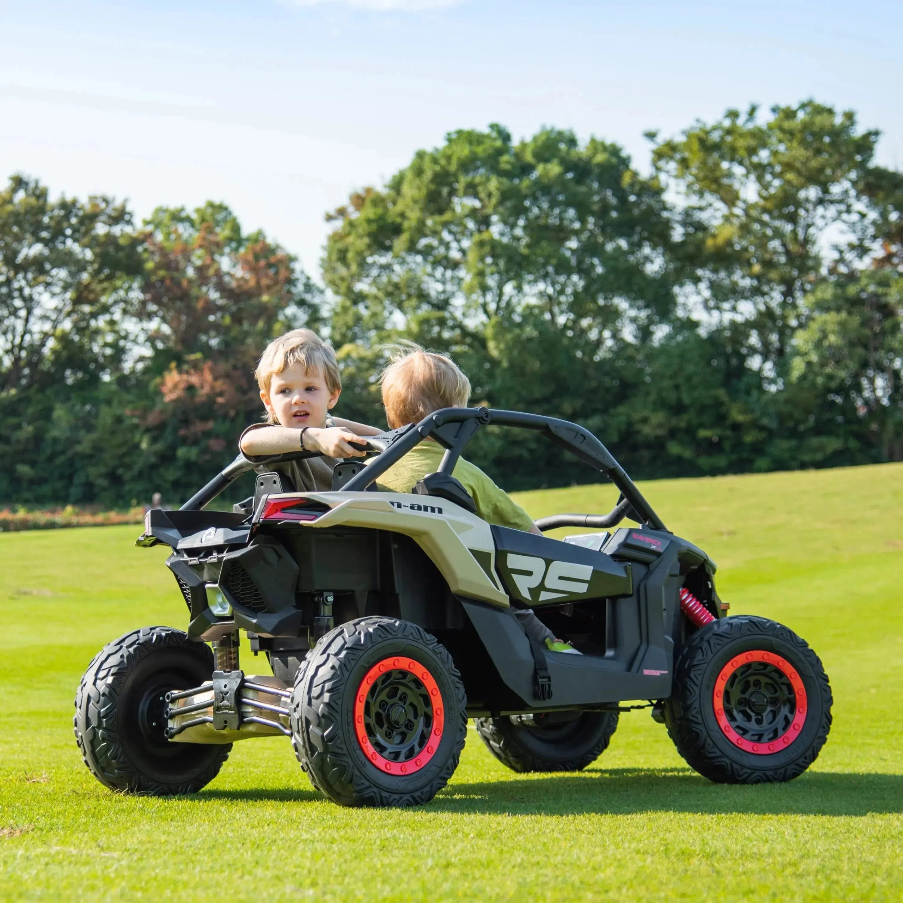 Officially Licensed Can-Am Maverick 48V 2-Seater Kids Ride-On UTV - Image 6