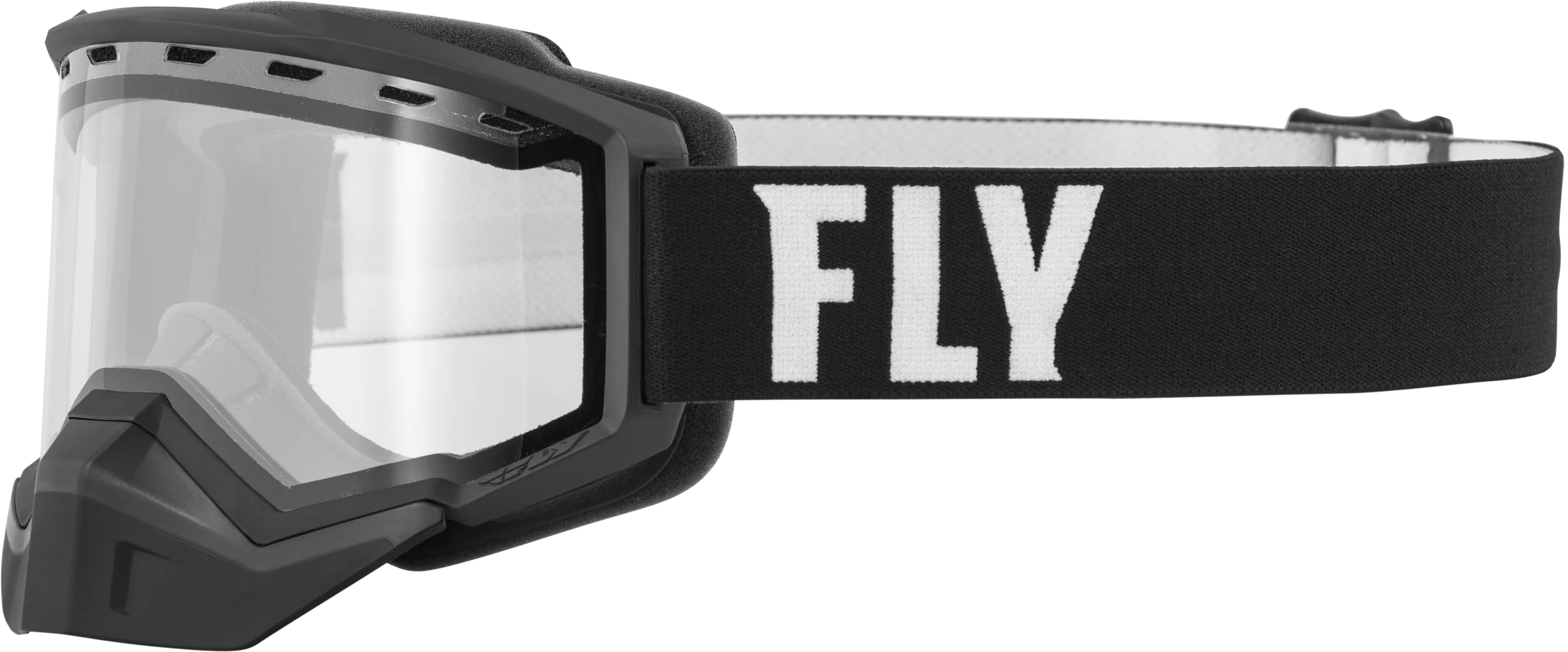 Focus Snow Goggle Black/White W/ Clear Lens