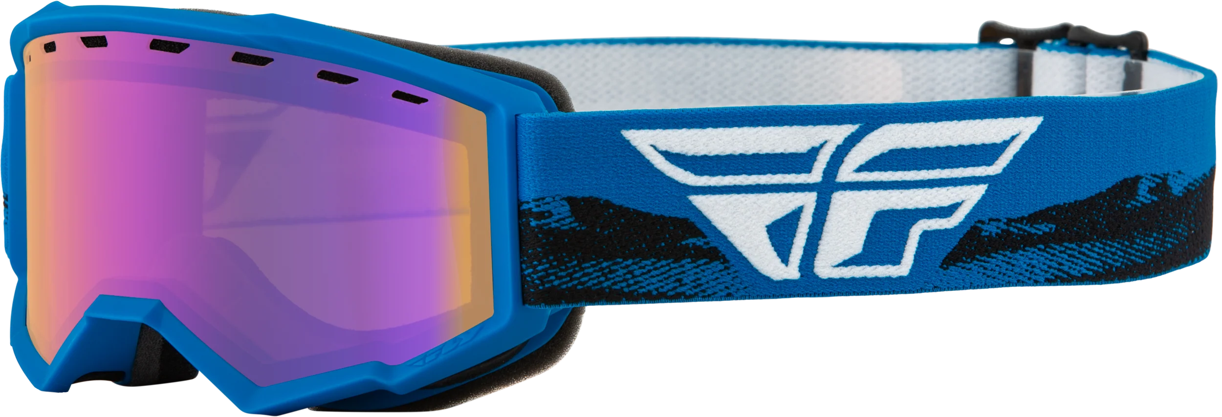 Youth Focus Snw Goggle Blu/Blk W/ Blue Mirror/Amber Lens