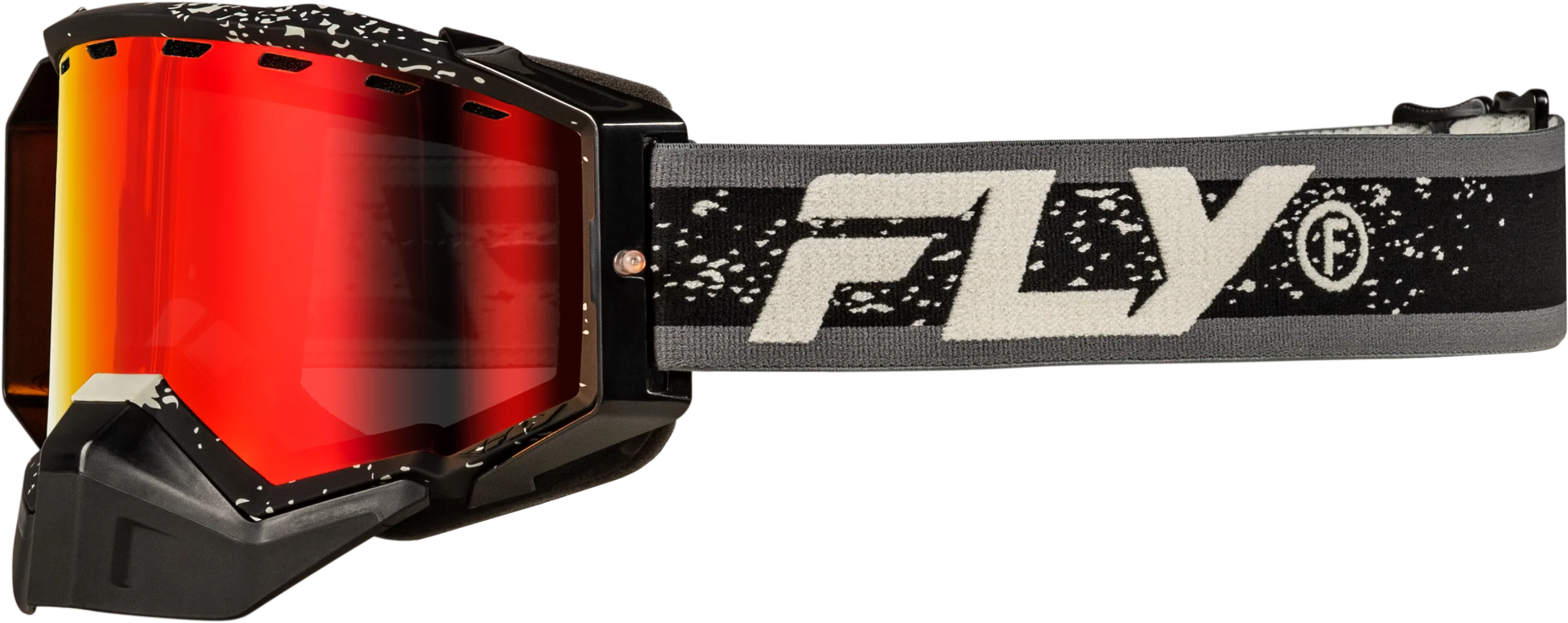 Zone Snow Goggle Black/Grey W/Red Mirror/Amber Lens