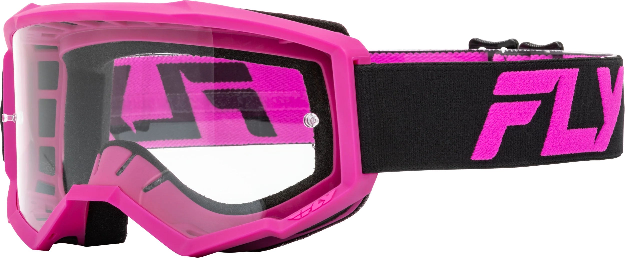 Focus Goggle Black/Pink W/ Clear Lens