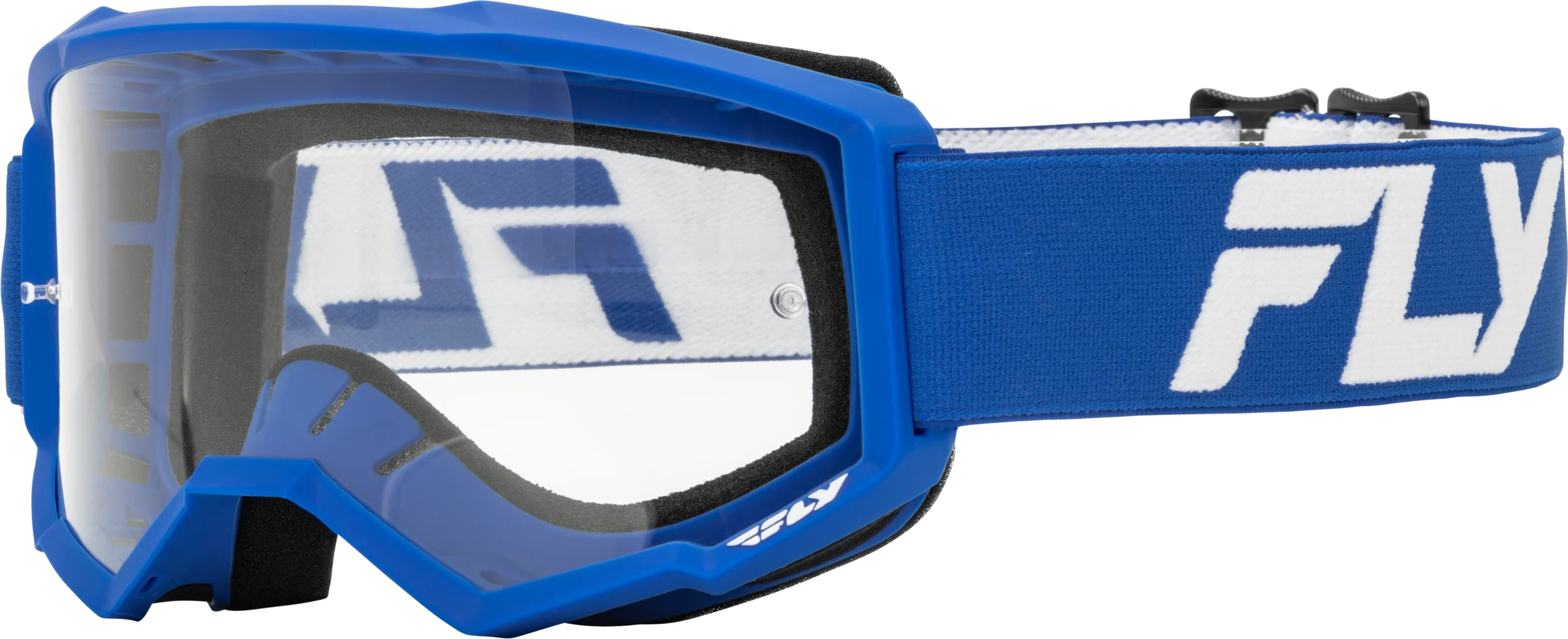 Youth Focus Goggle Blue/White W/ Clear Lens