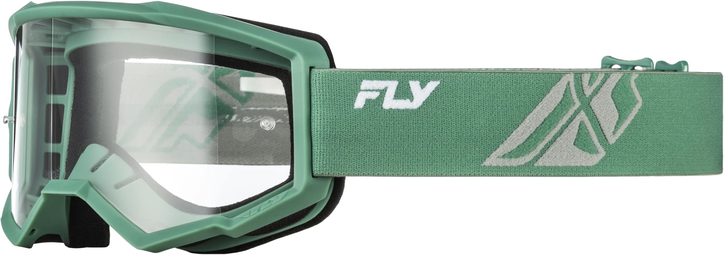 Youth Focus Goggle Olive/Grey W/ Clear Lens