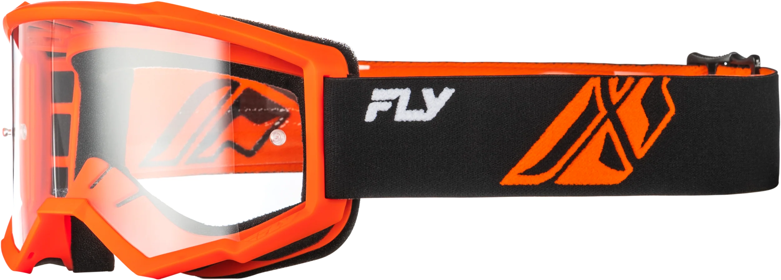 Youth Focus Goggle Blk/Orange W/ Clear Lens