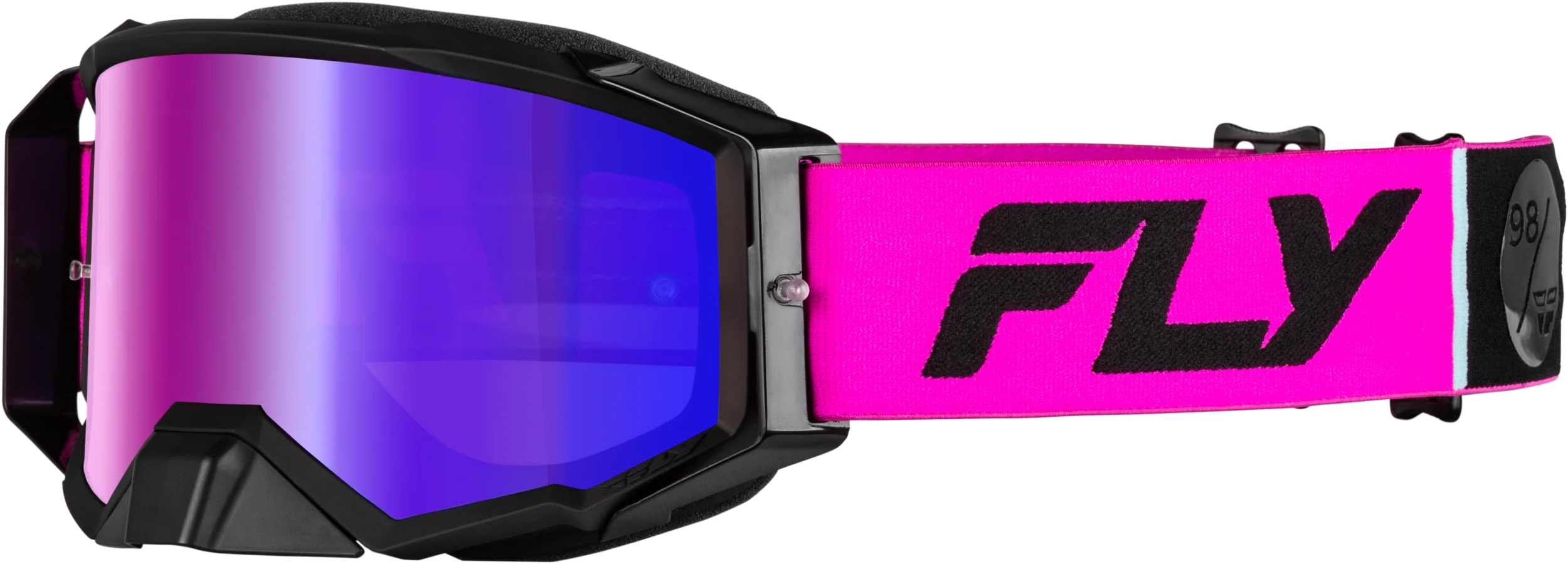 Zone Pro Goggle Pink/Black W/ Iridescent Red Mir/Smk Lens
