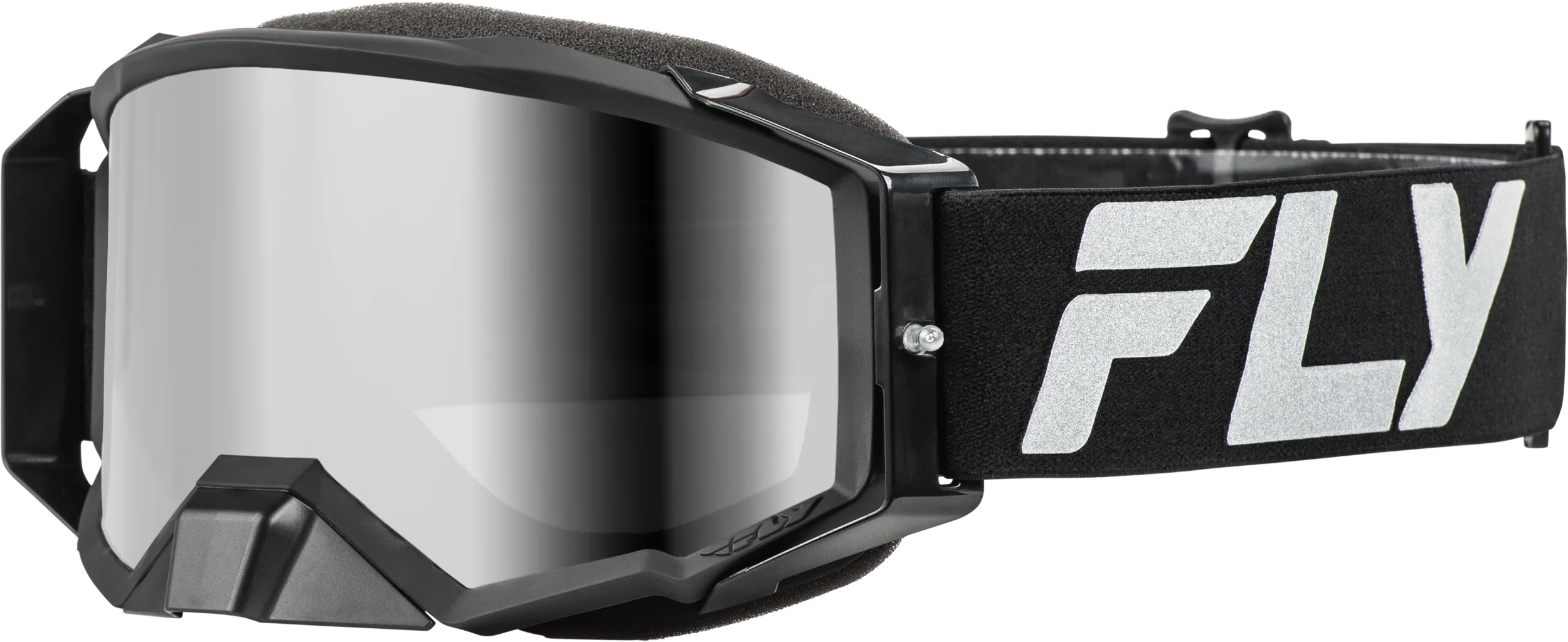Zone Elite Goggle Black/Silver W/ Silver Mirror/Smoke Lens