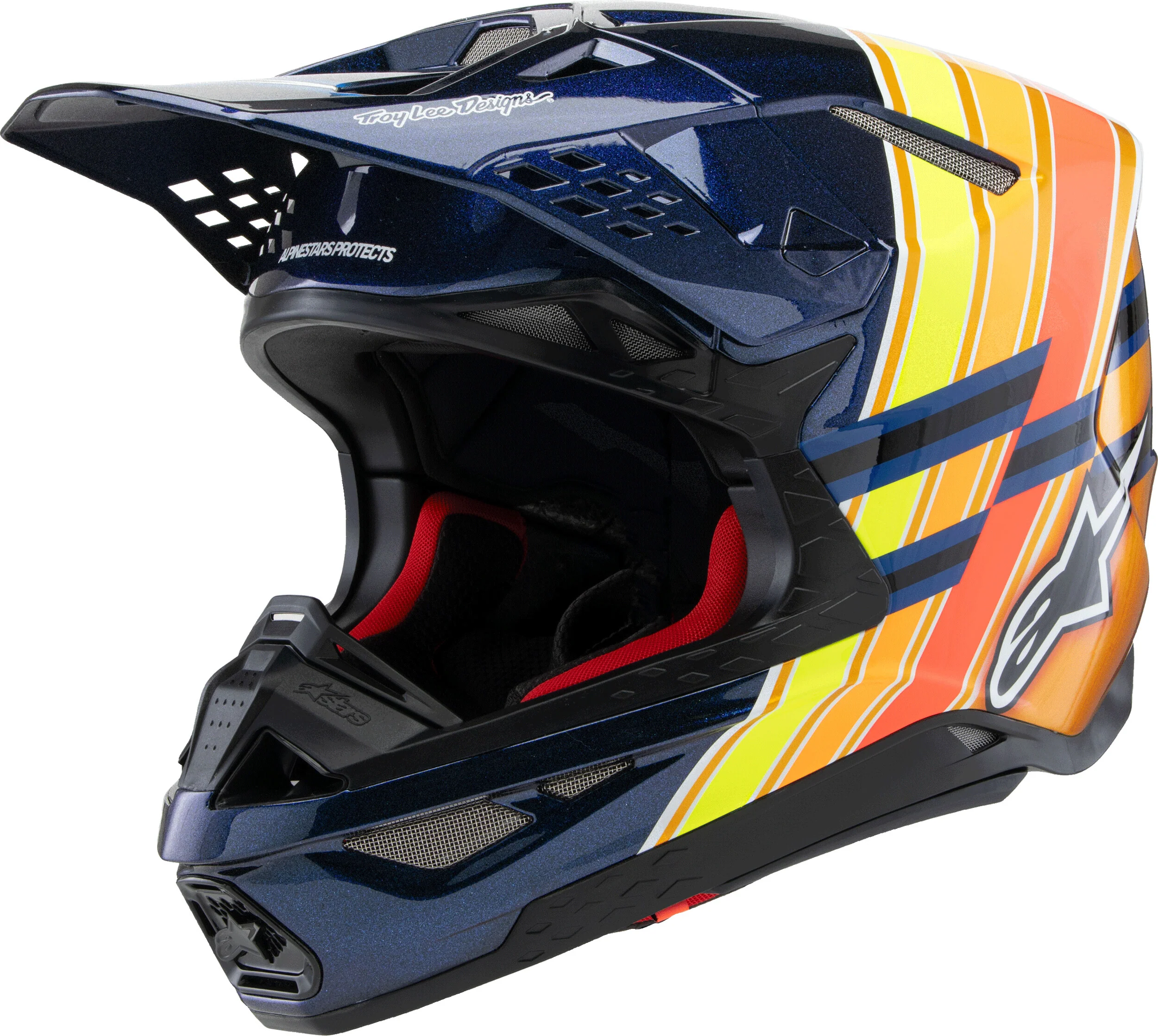 S-M10 Tld Edition 25 Helmet Drk Blu/Org/Ylw Fluo/Red Xs