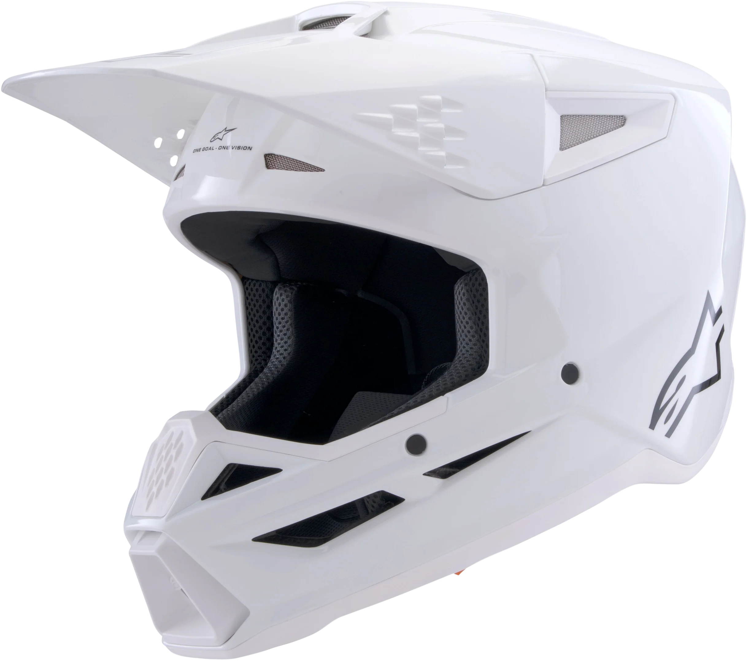 Sm3 Solid Helmet White Glossy Sm