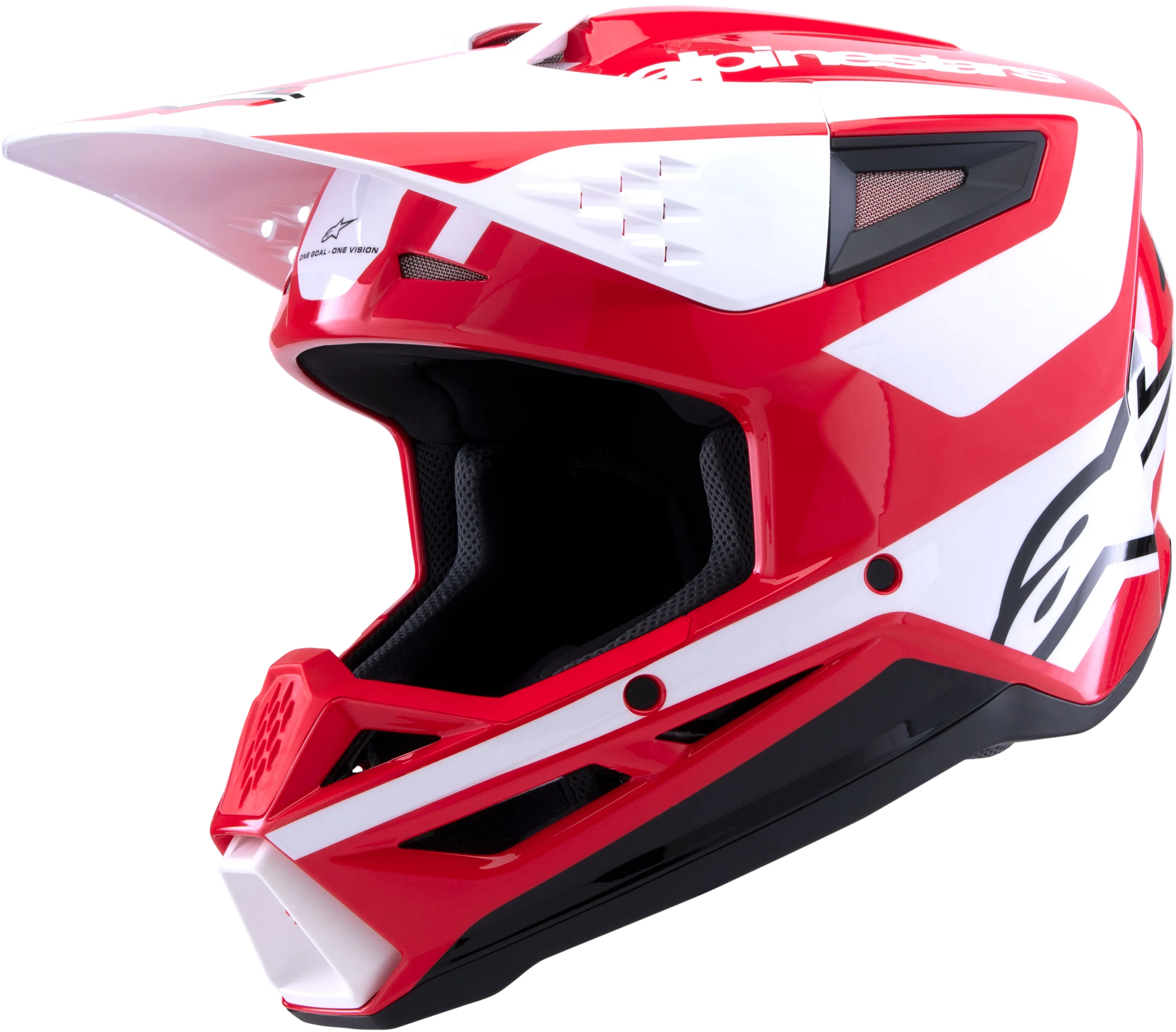 Sm3 Heat Helmet Red/White/Black Glossy Lg
