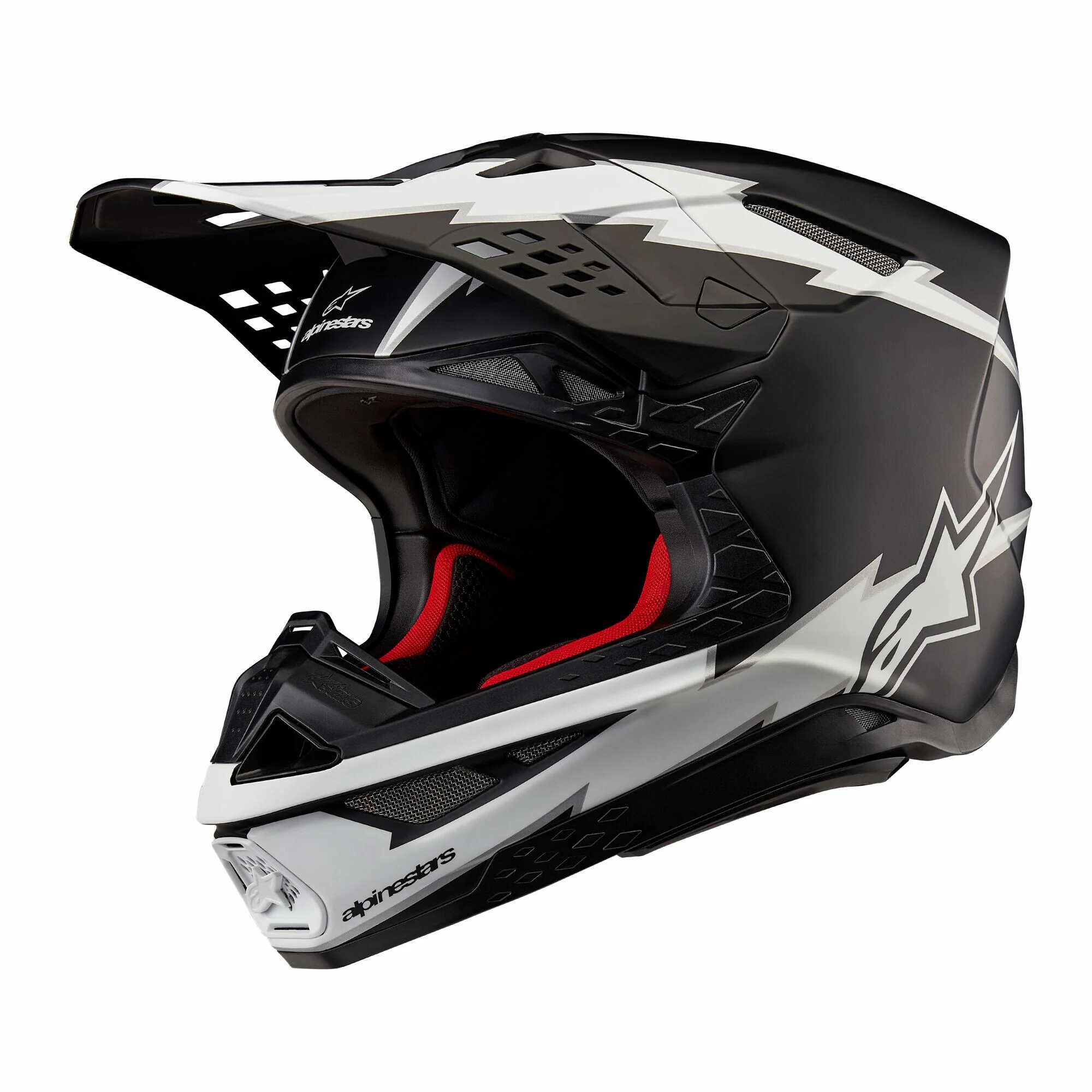 Supertech S-M10 Ampress Helmet Black/White Matt Xs