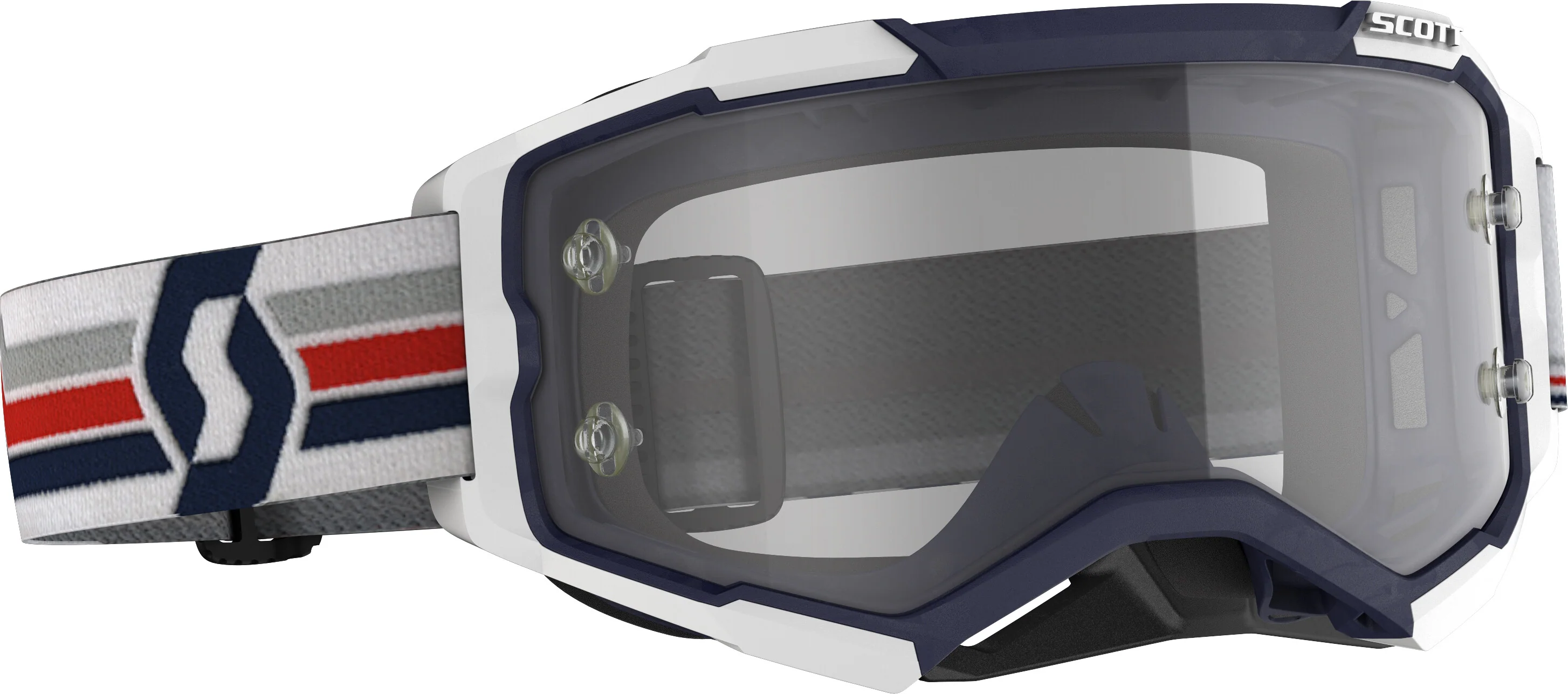Fury Goggle Blue/White Clear Works Lens