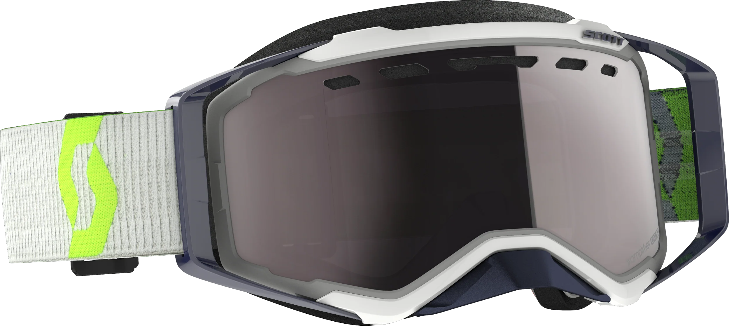 Prospect Goggle Snow Cross Grey/Ylw W/Enh Silver Chrome