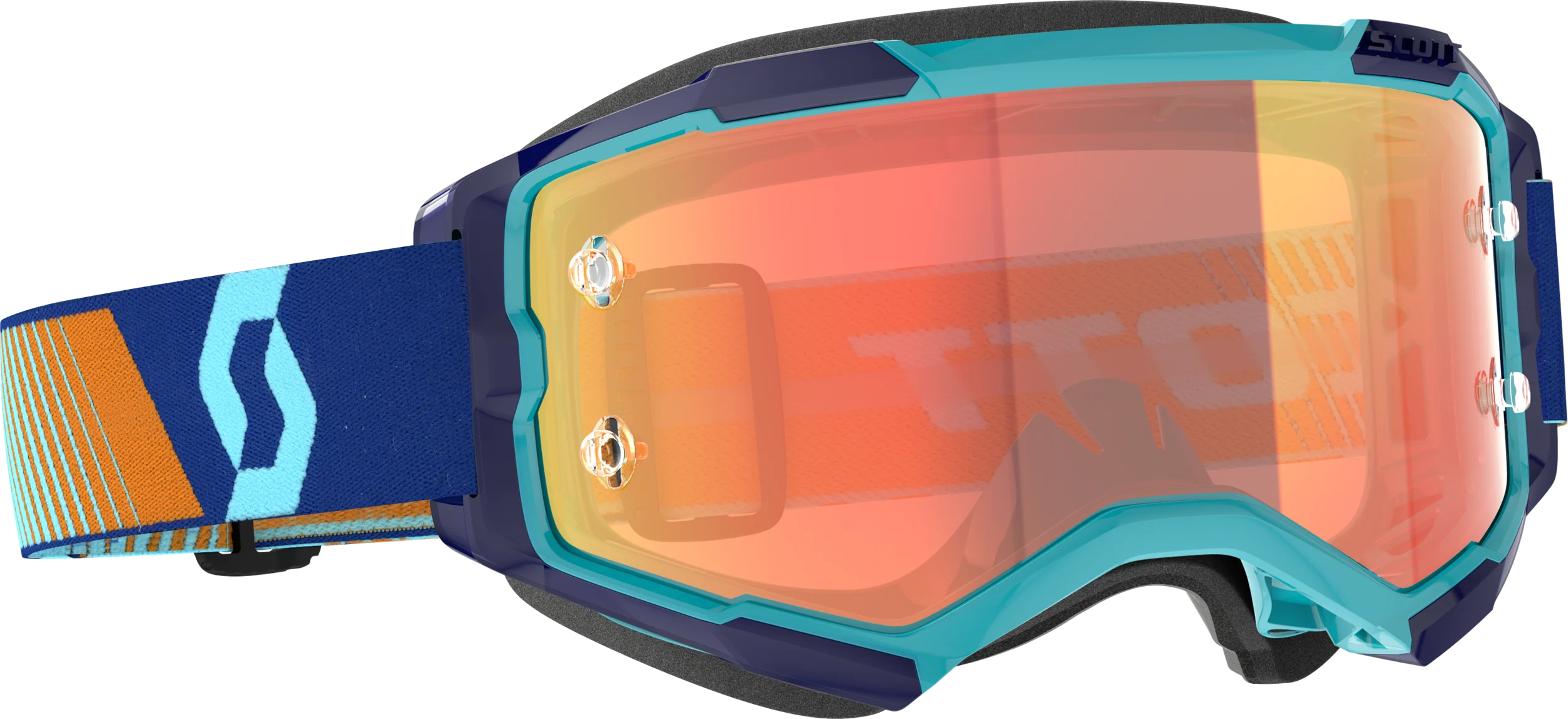 Fury Goggle Royal Blue/Org Orange Chrome Works