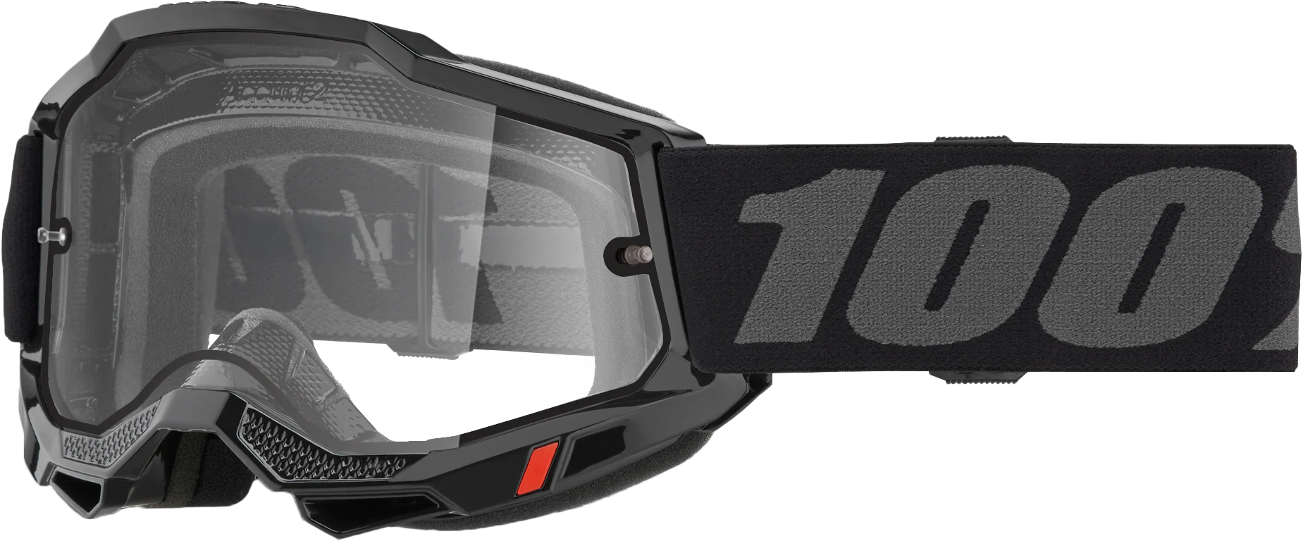 Accuri 2 Enduro Moto Goggle Black Clear Lens