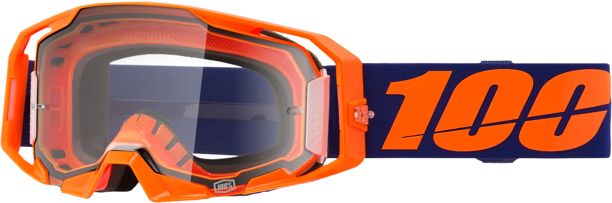 Armatic Goggle Neon Orange Clear Lens