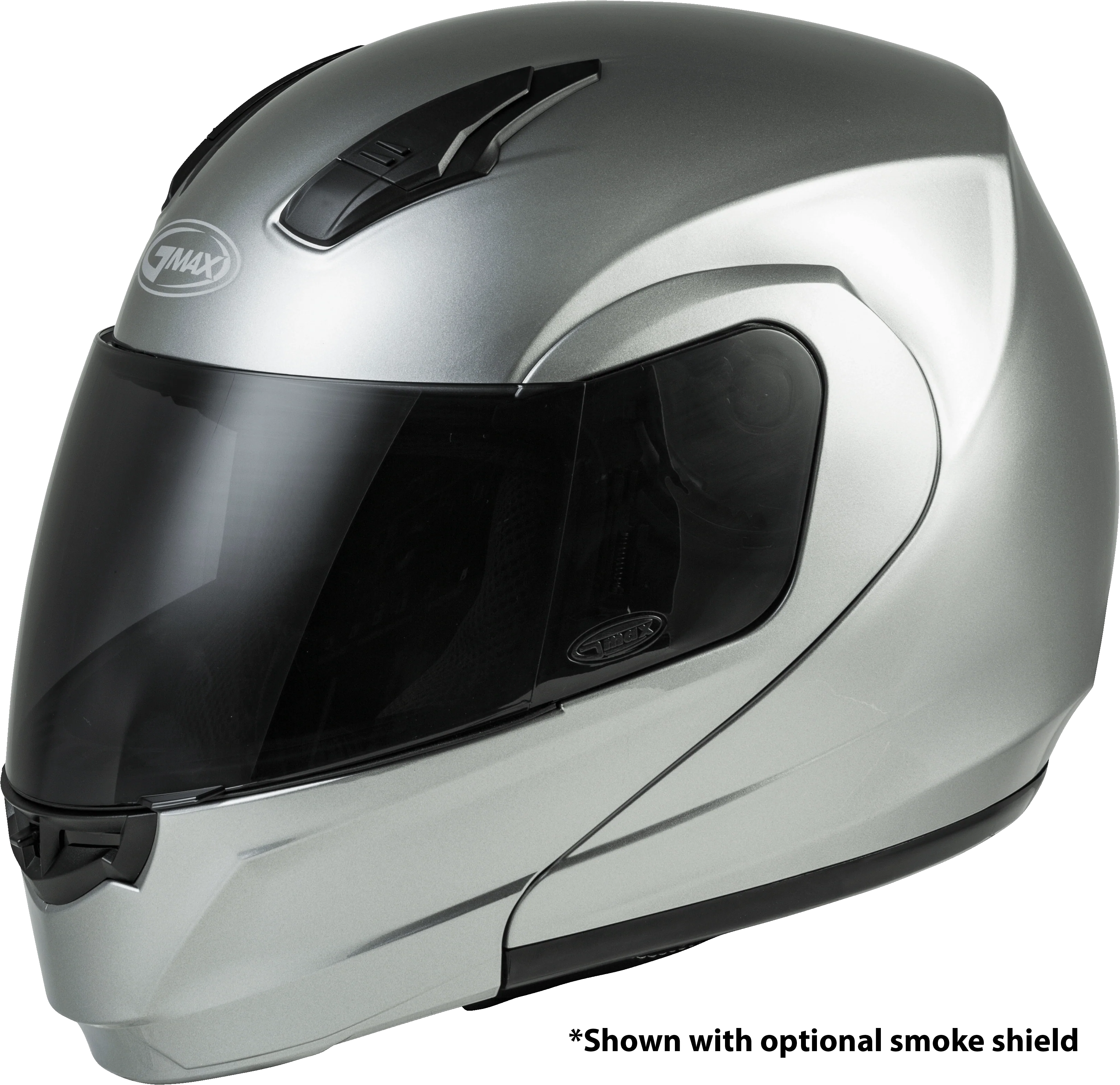 Md-04 Modular Helmet Metallic Silver Lg