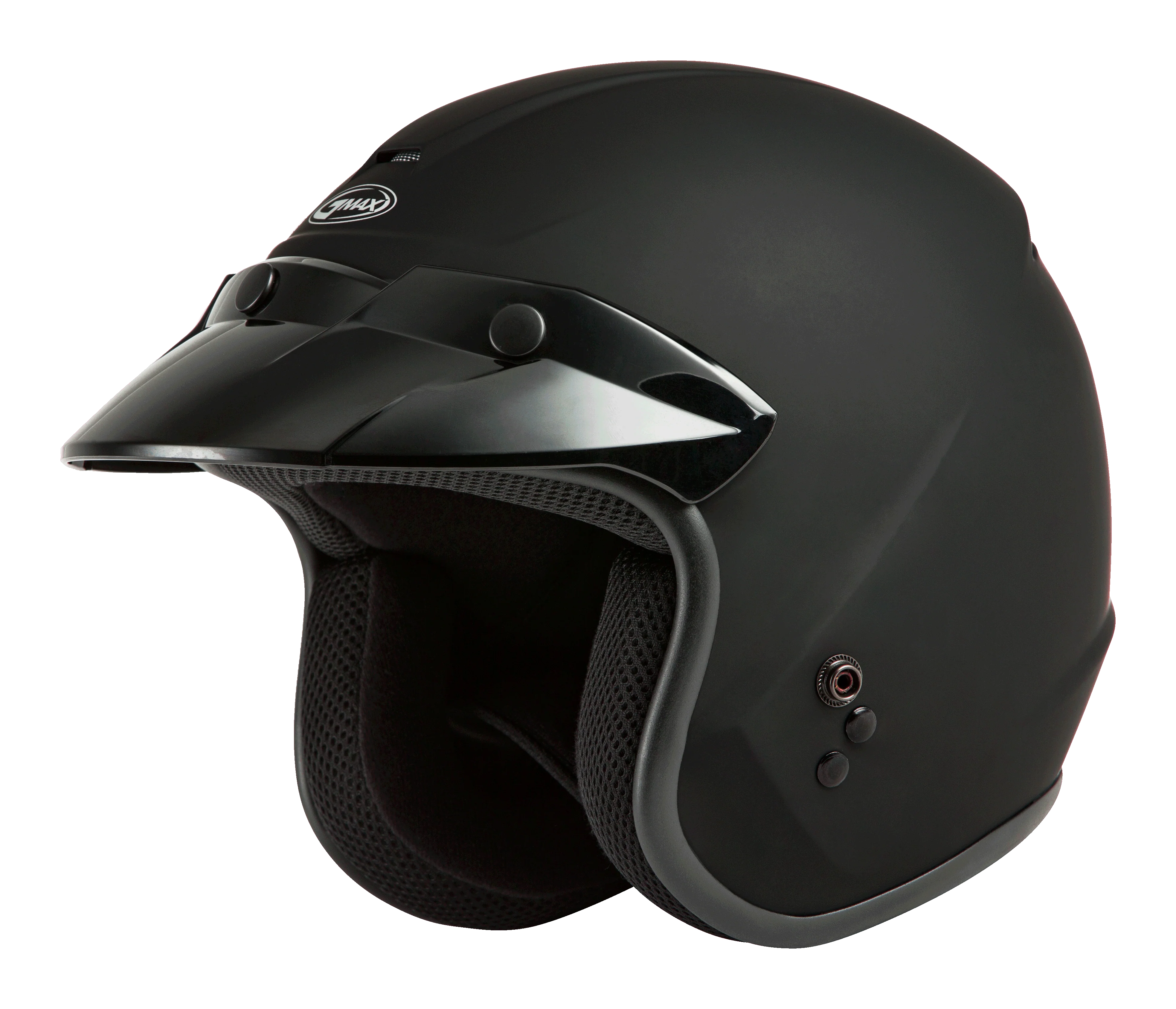 Youth Of-2y Open-Face Helmet Matte Black Ys