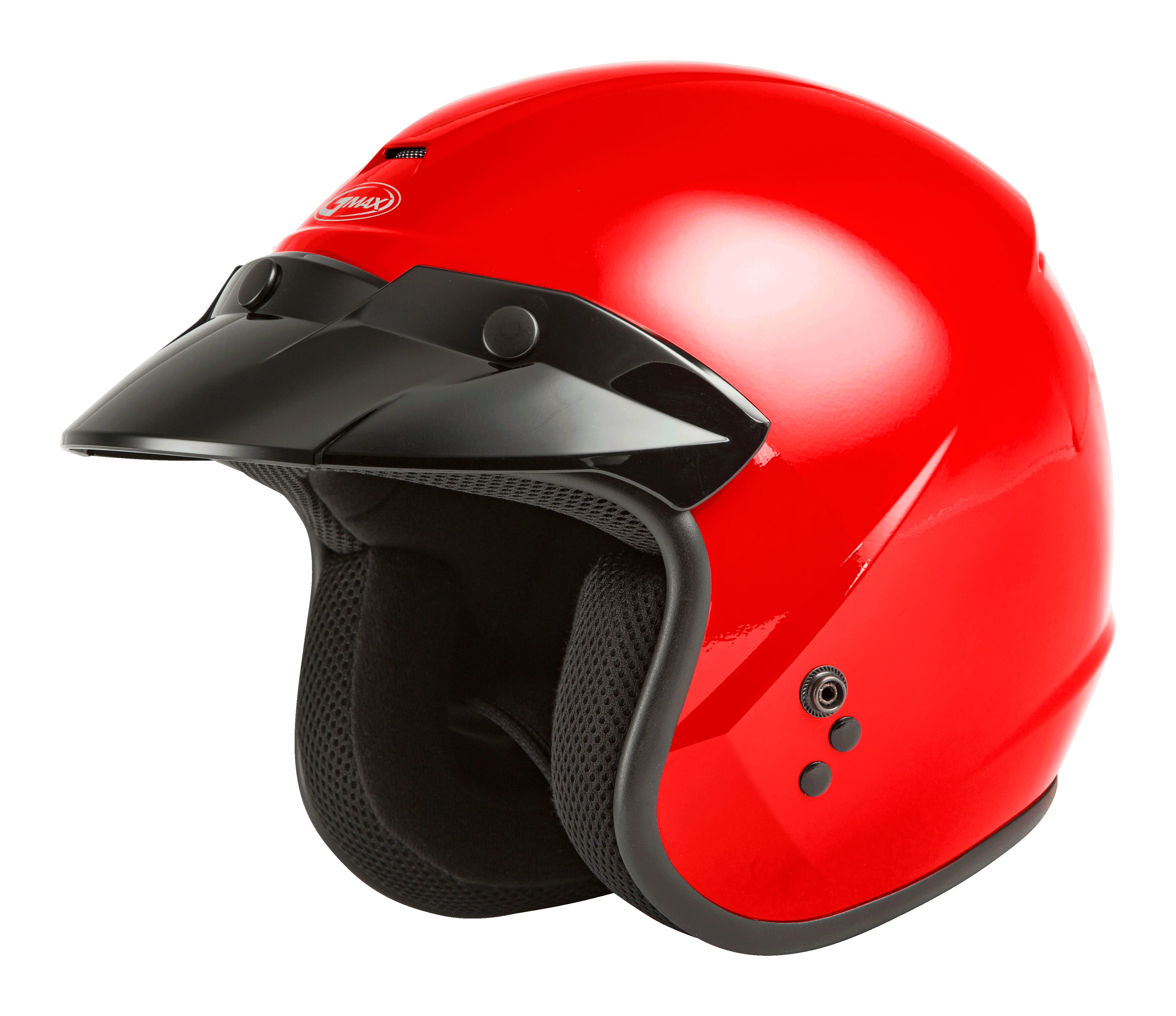 Of-2 Open-Face Helmet Red Lg