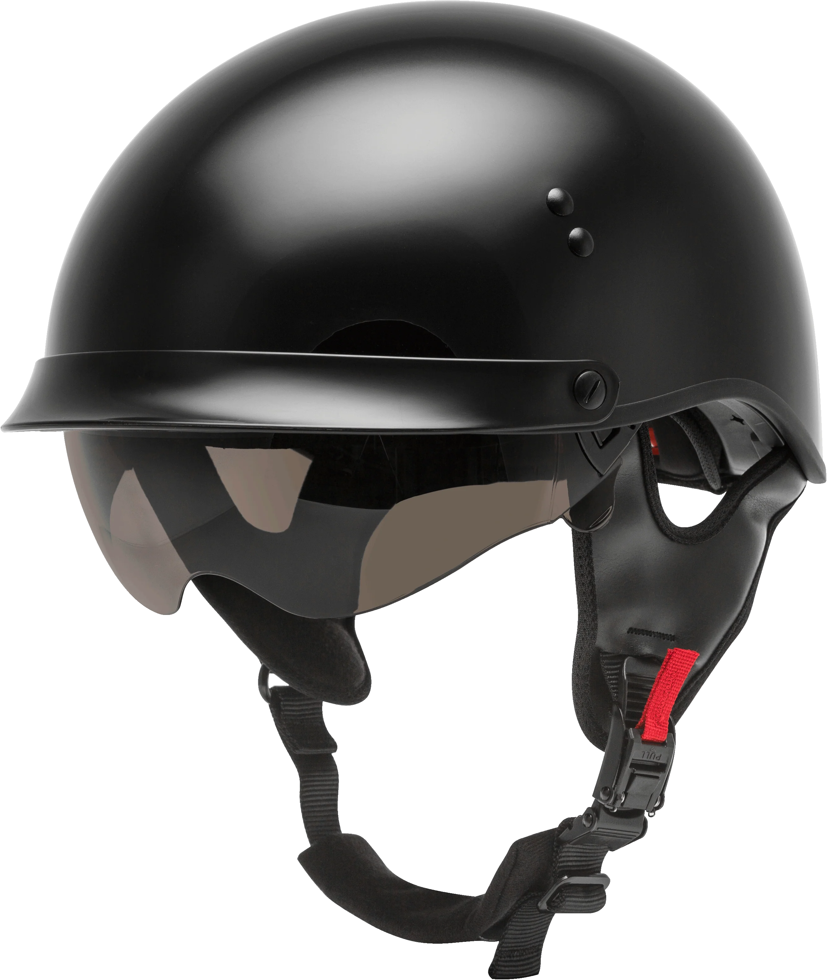 Hh-65 Half Helmet Full Dressed Black Xl