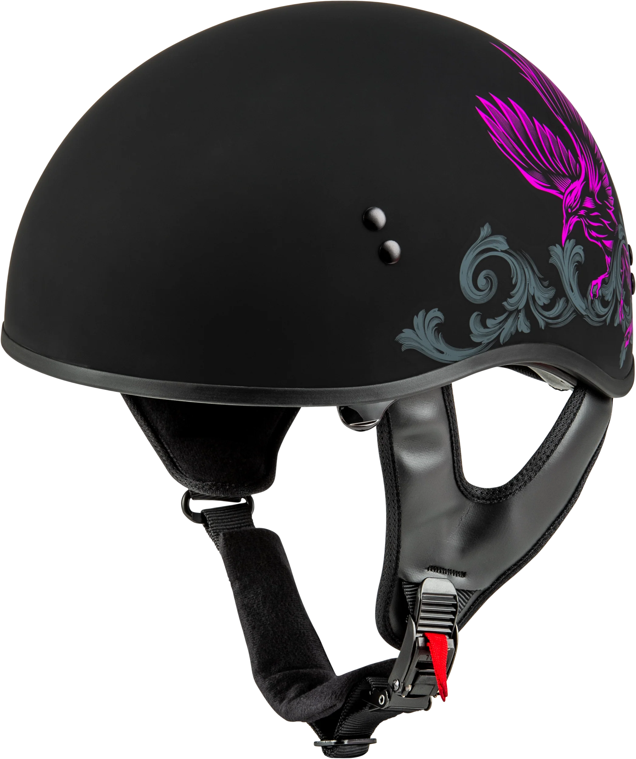 Hh-65 Corvus Helmet Matte Black/Purple/Grey Xl