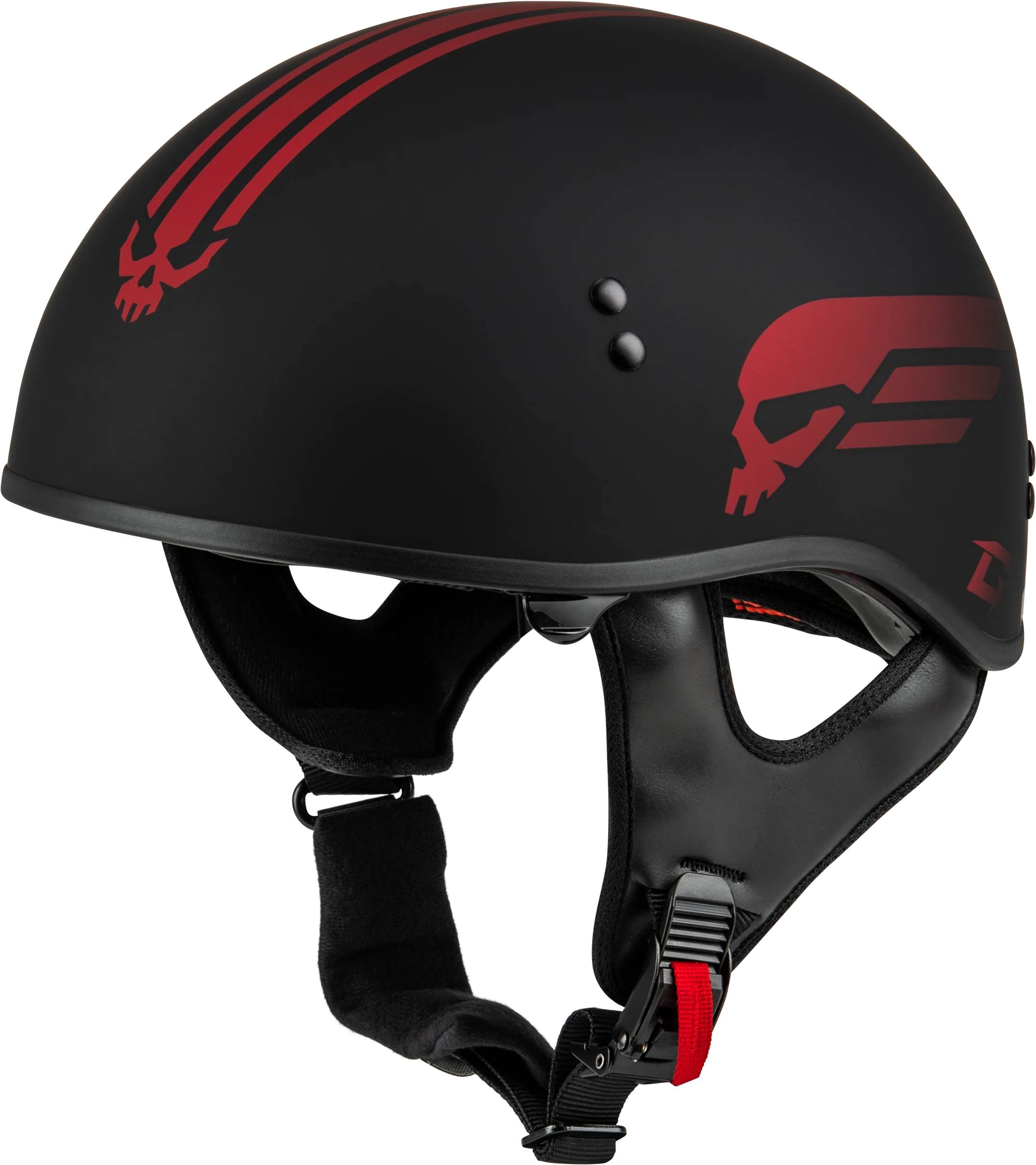 Hh-65 Retribution Helmet Matte Black/Red Sm