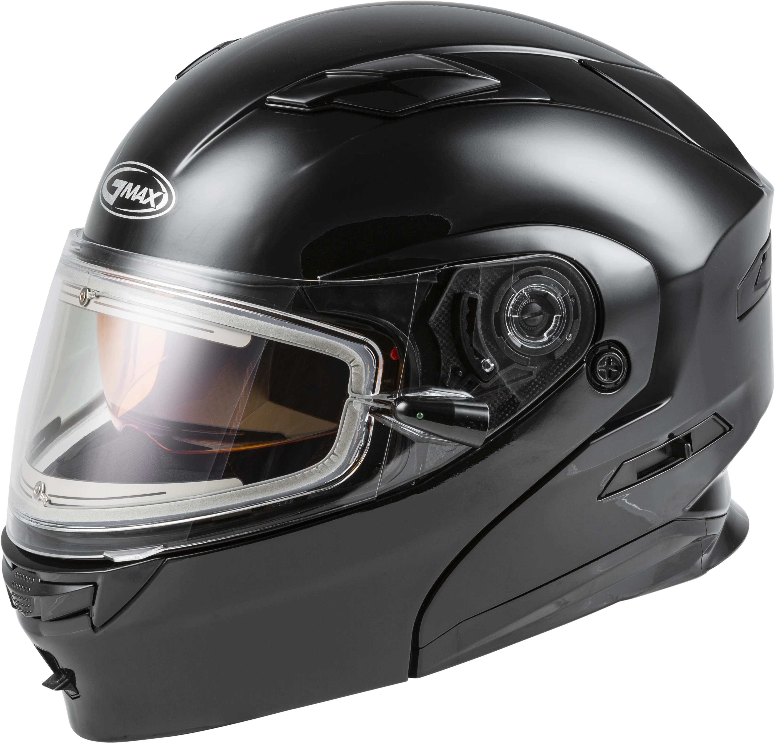 Md-01s Modular Snow Helmet W/Electric Shield Black Sm