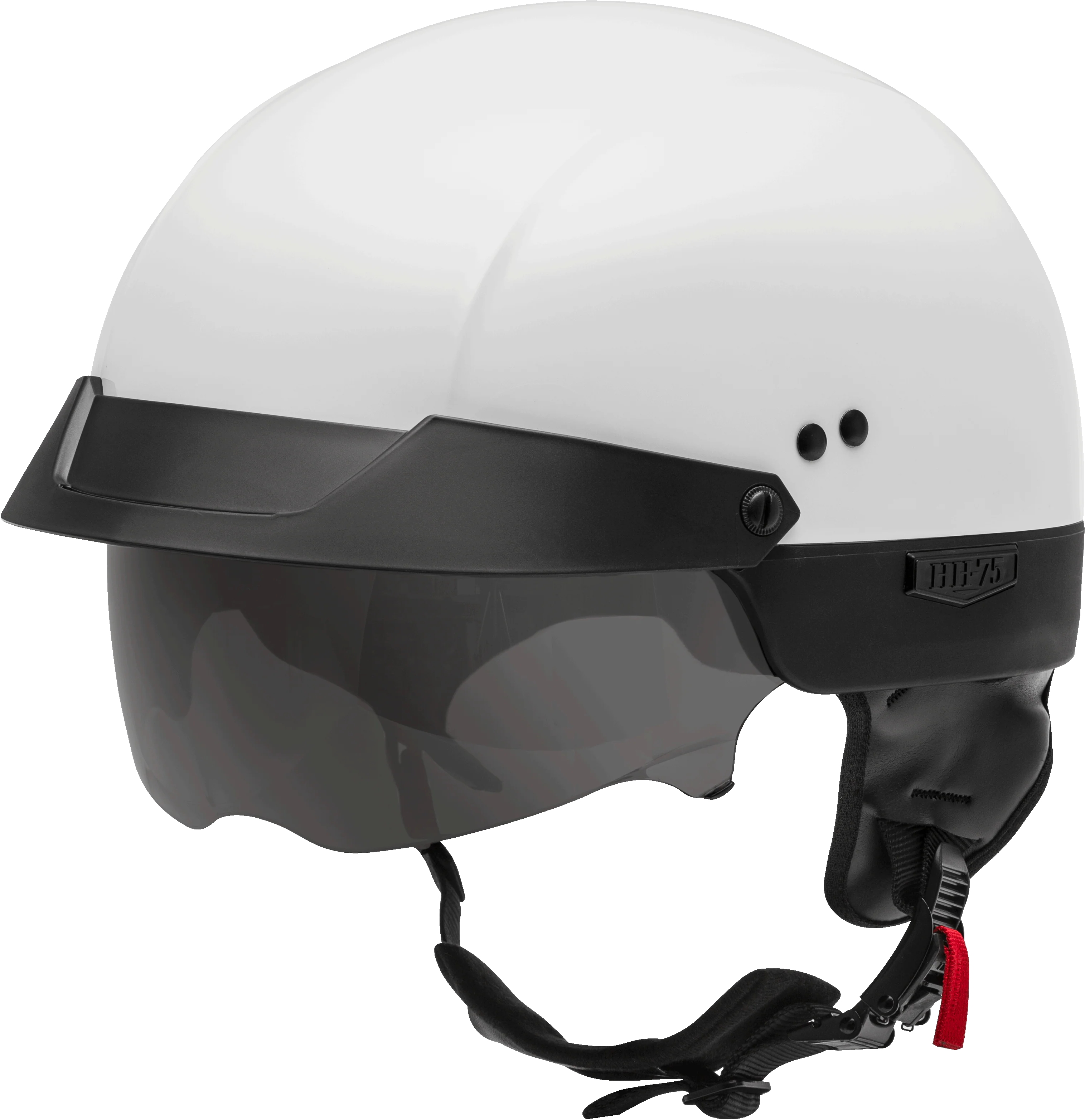 Hh-75 Half Helmet White Sm