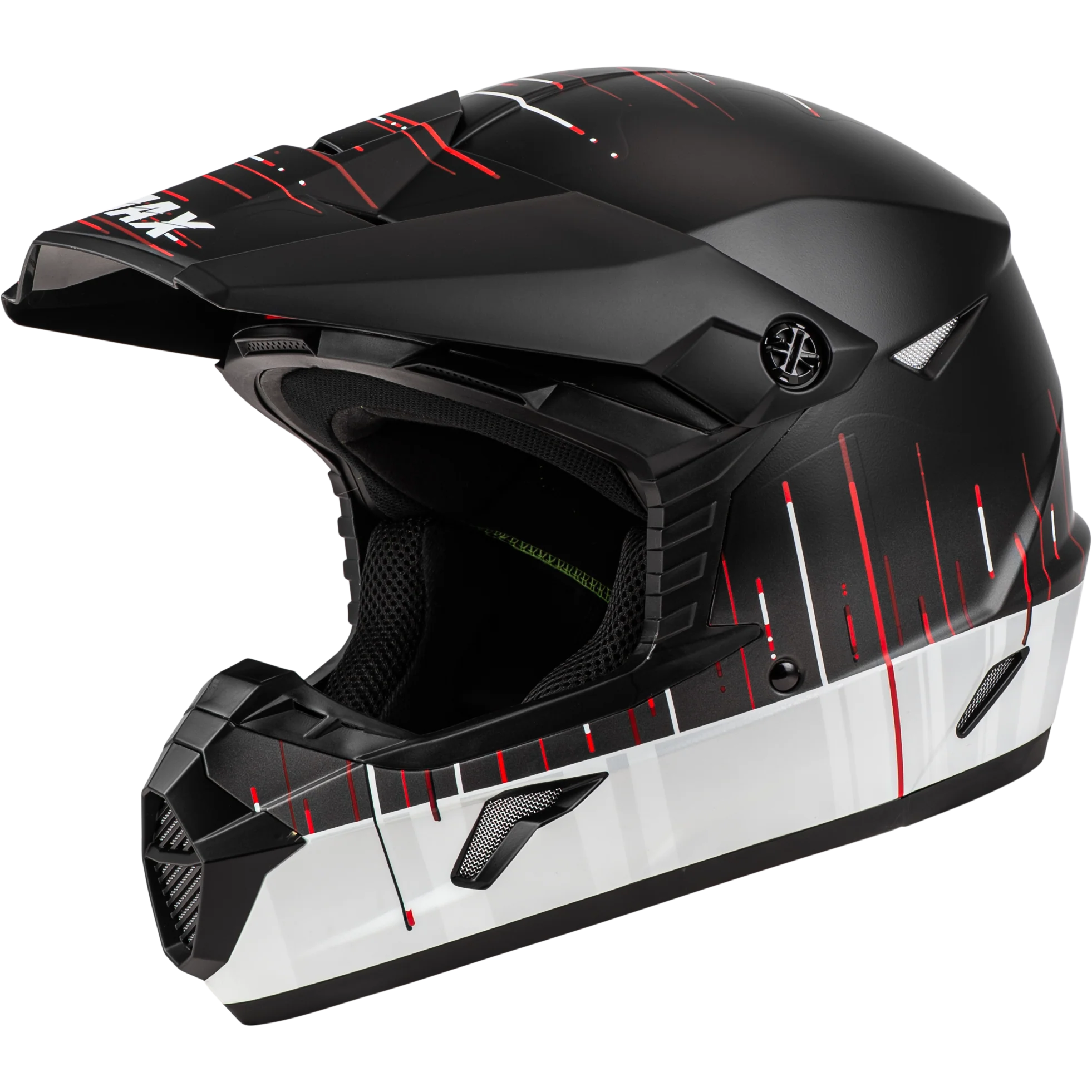 Mx-46 Frequency Off-Road Helmet Matte Black/White 2x