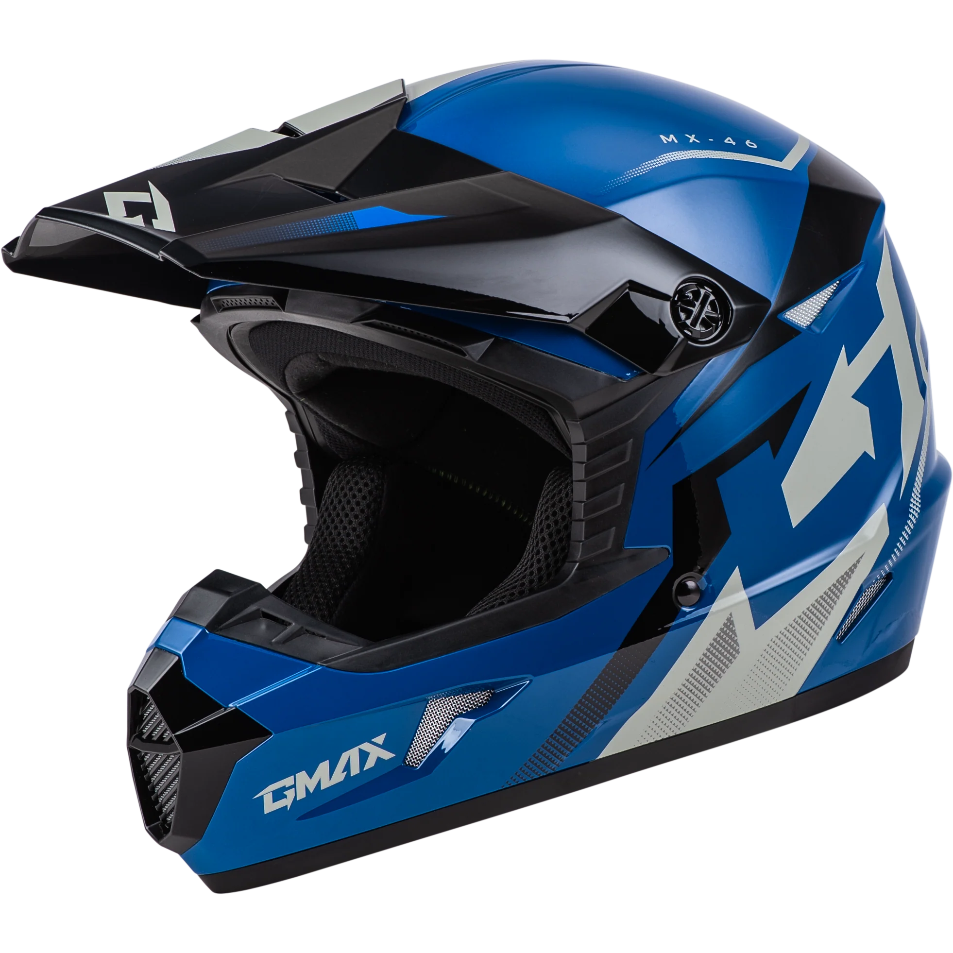Mx-46 Compound Helmet Blue/Black/Grey Ys