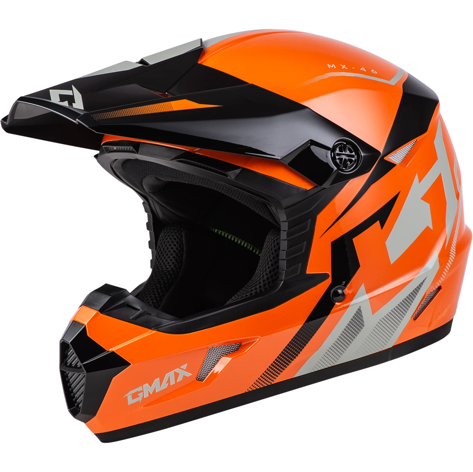 Mx-46 Compound Helmet Orange/Black/Grey Sm