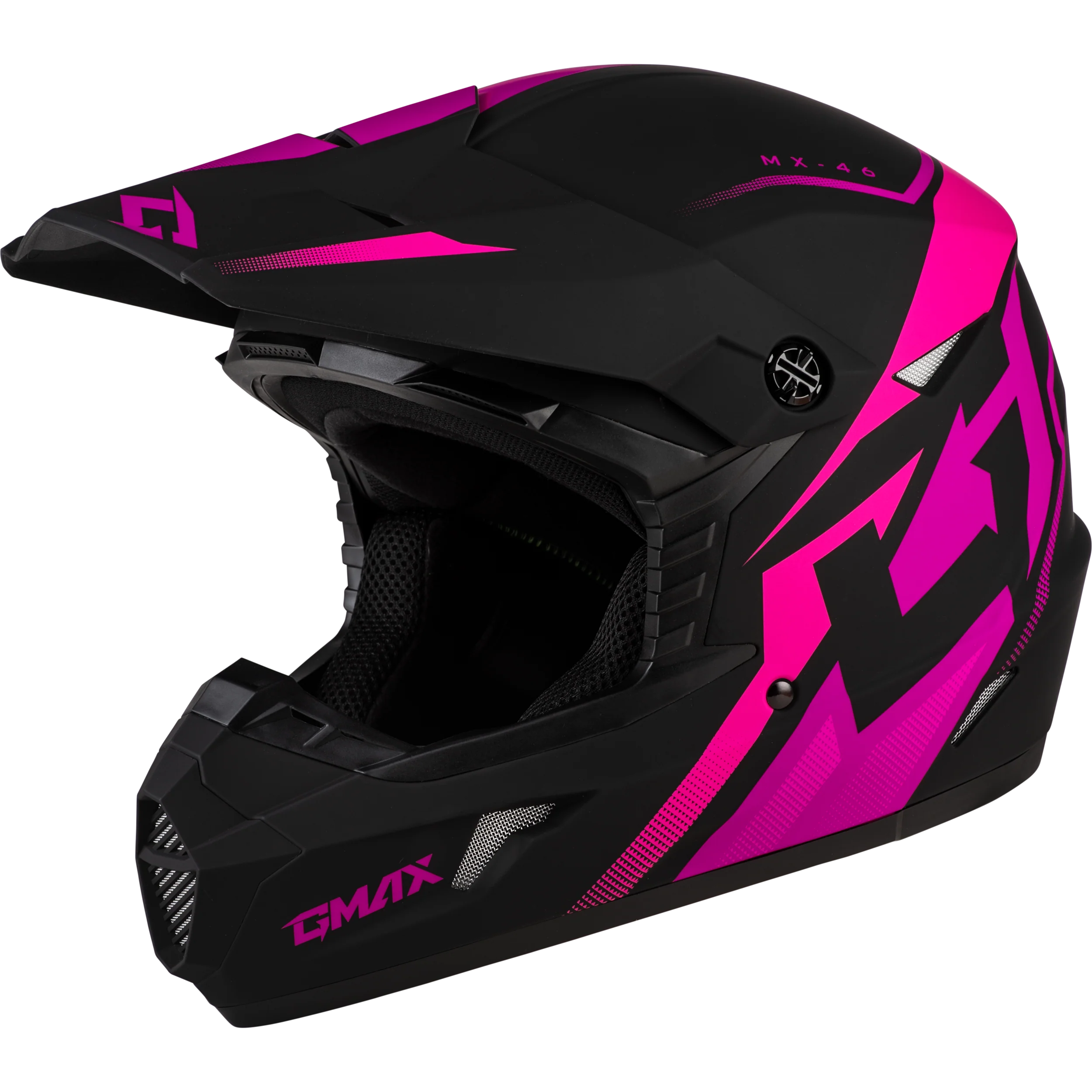 Mx-46 Compound Helmet Matte Black/Pink Sm