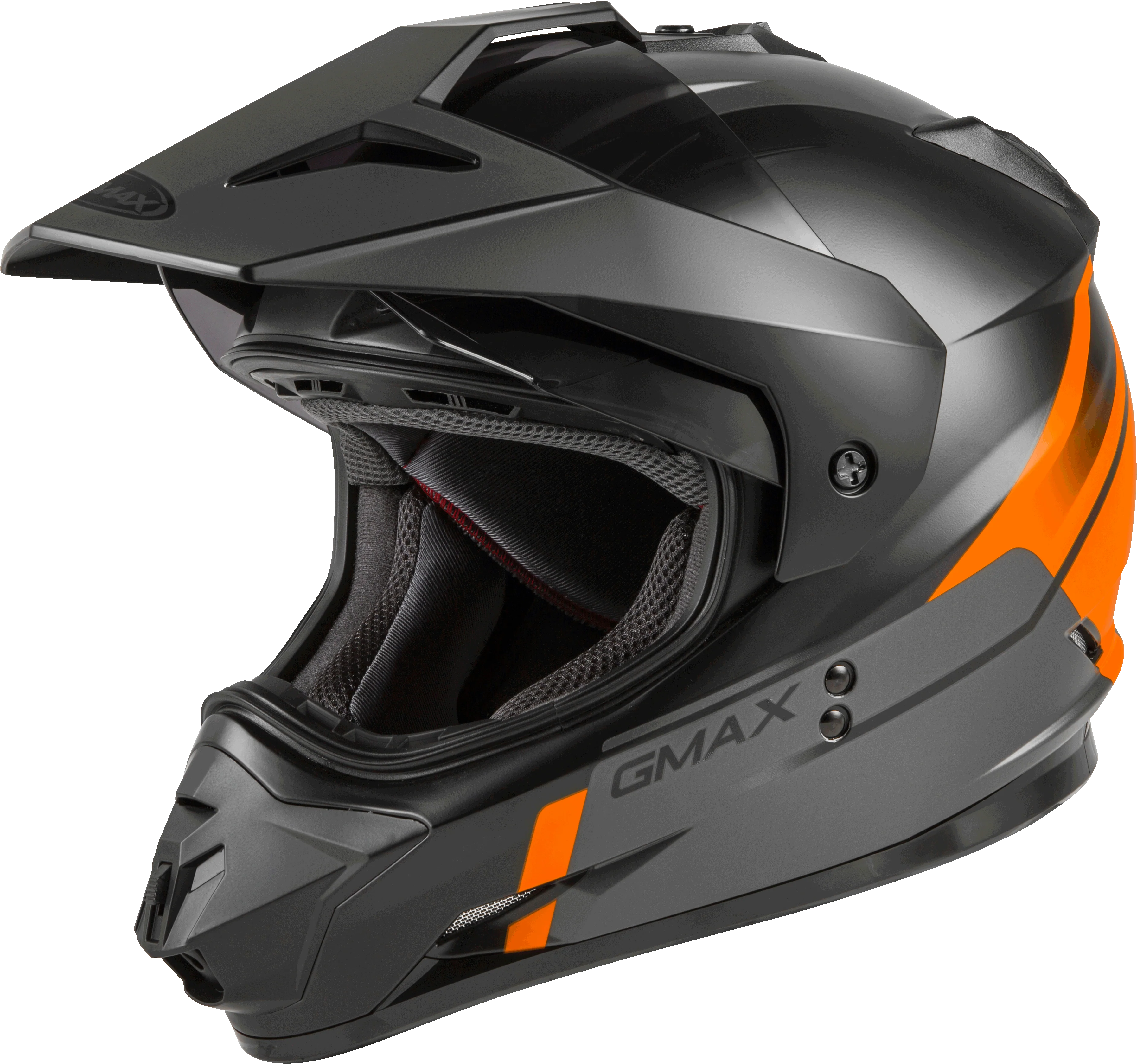 Gm-11 Dual-Sport Scud Helmet Matte Black/Orange/Grey Lg