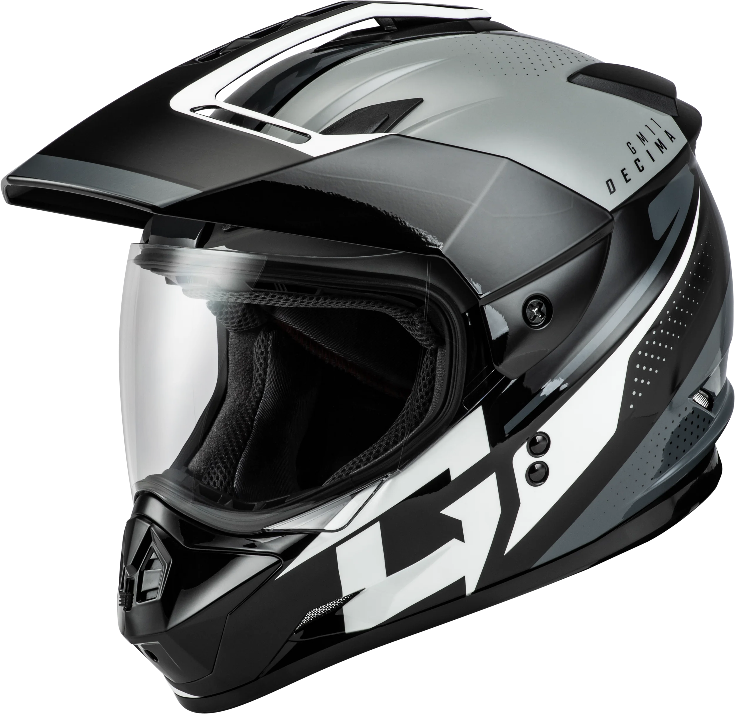 Gm-11 Decima Helmet Black/Grey/White 2x