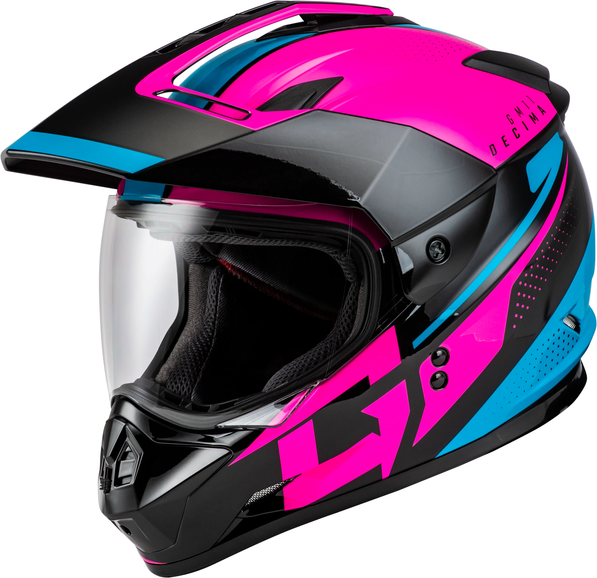 Gm-11 Decima Helmet Black/Pink/Blue Xs