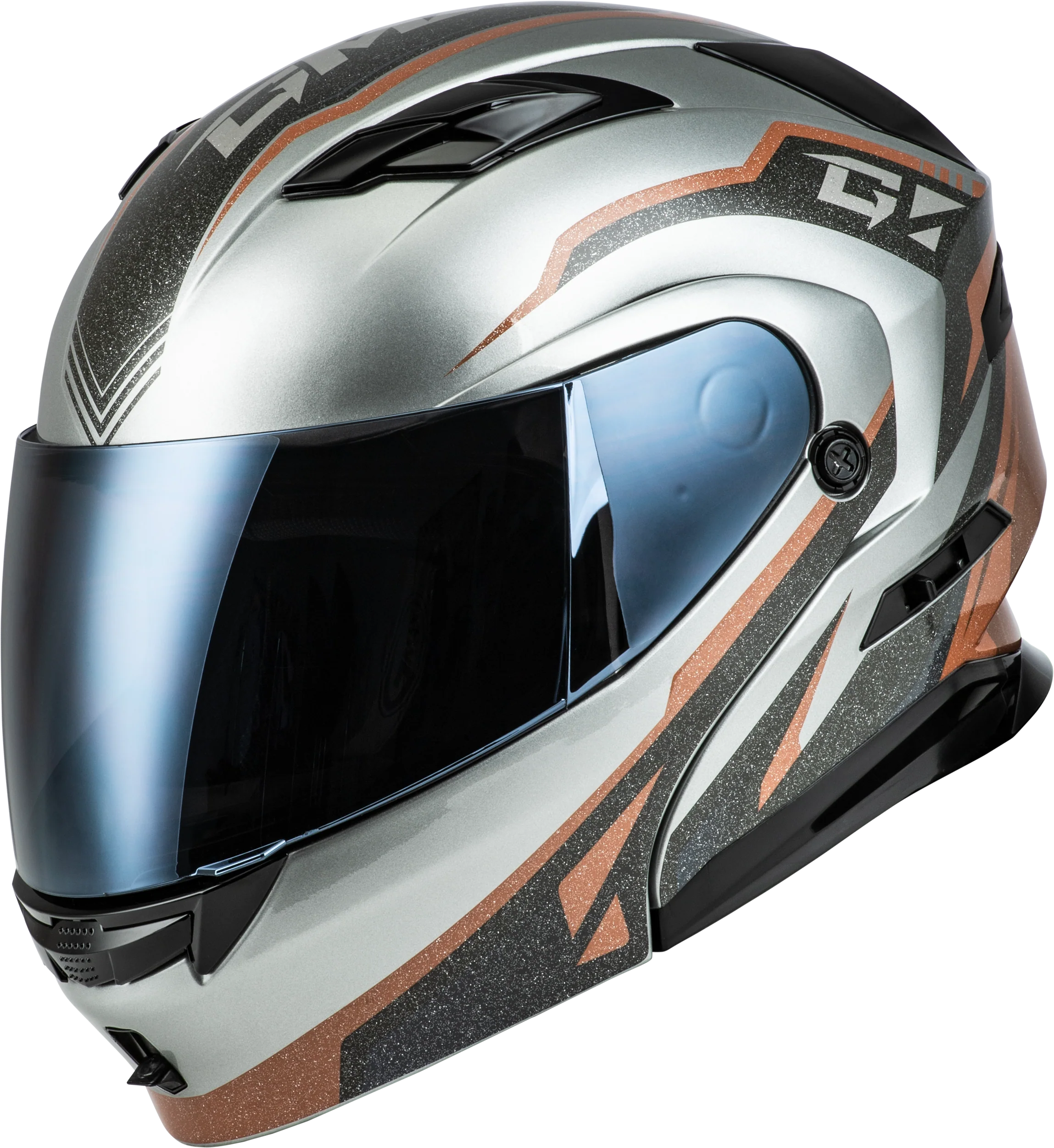 Md-01 Volta Helmet Grey/Black/Copper Metallic Xl