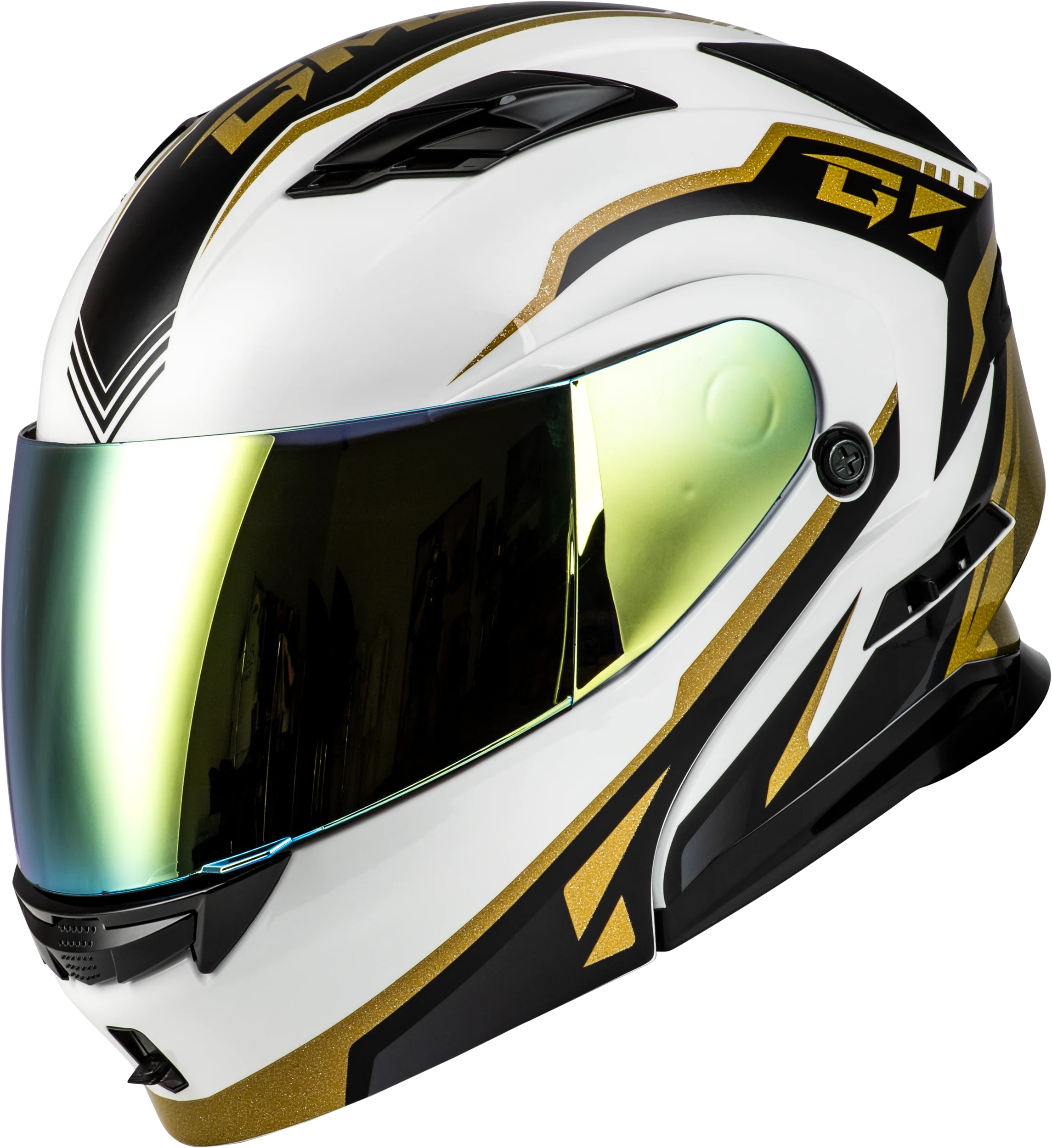 Md-01 Volta Helmet White/Gold/Black Metallic 3x