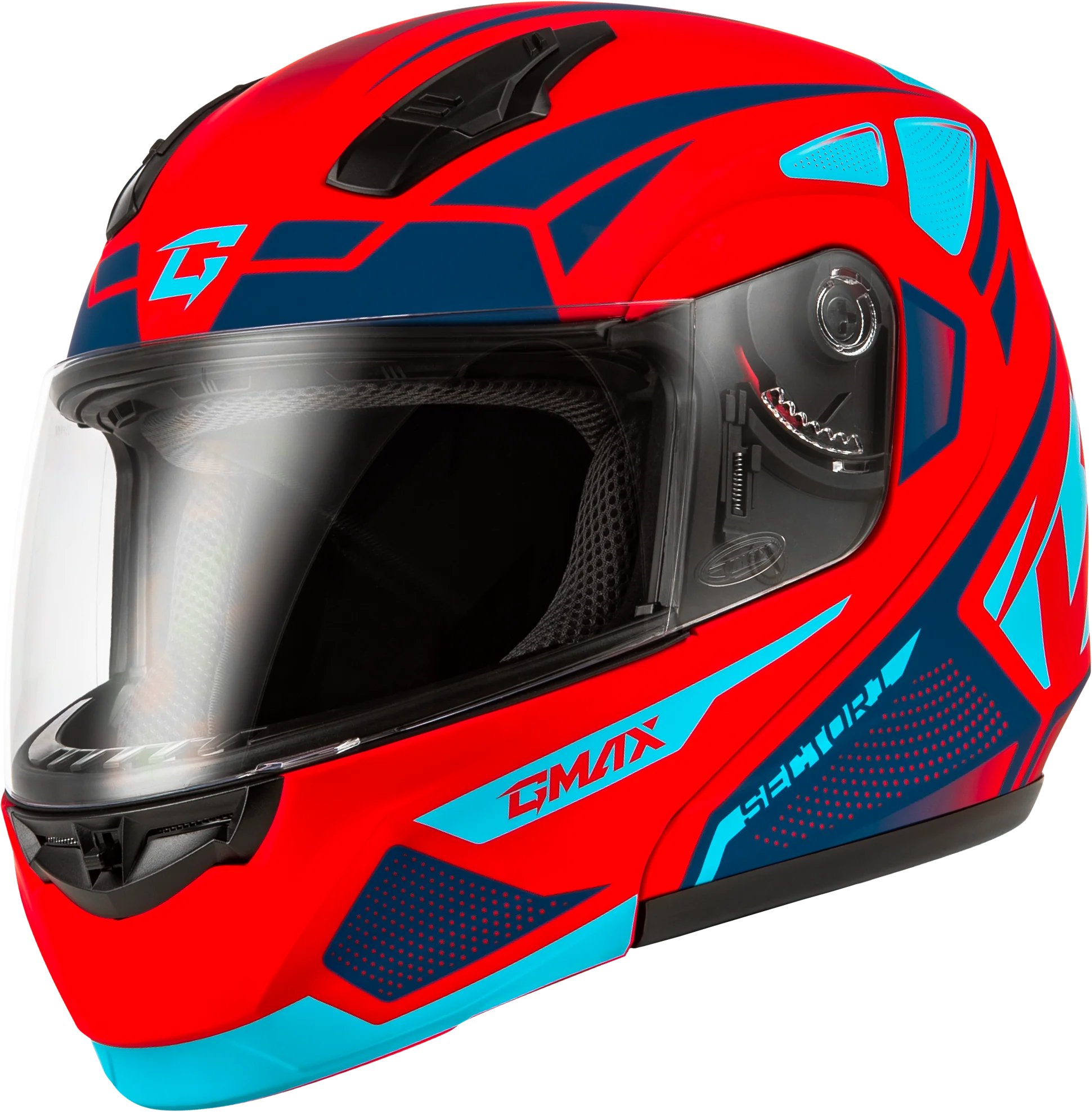 Md-04 Sector Helmet Matte Red/Blue Lg