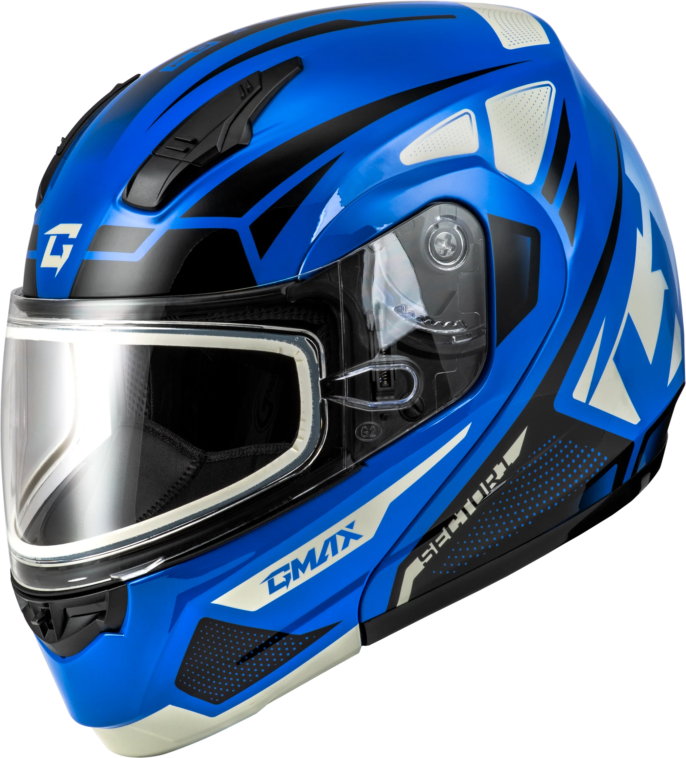 Md-04s Sector Snow Helmet Blue/Black Xs