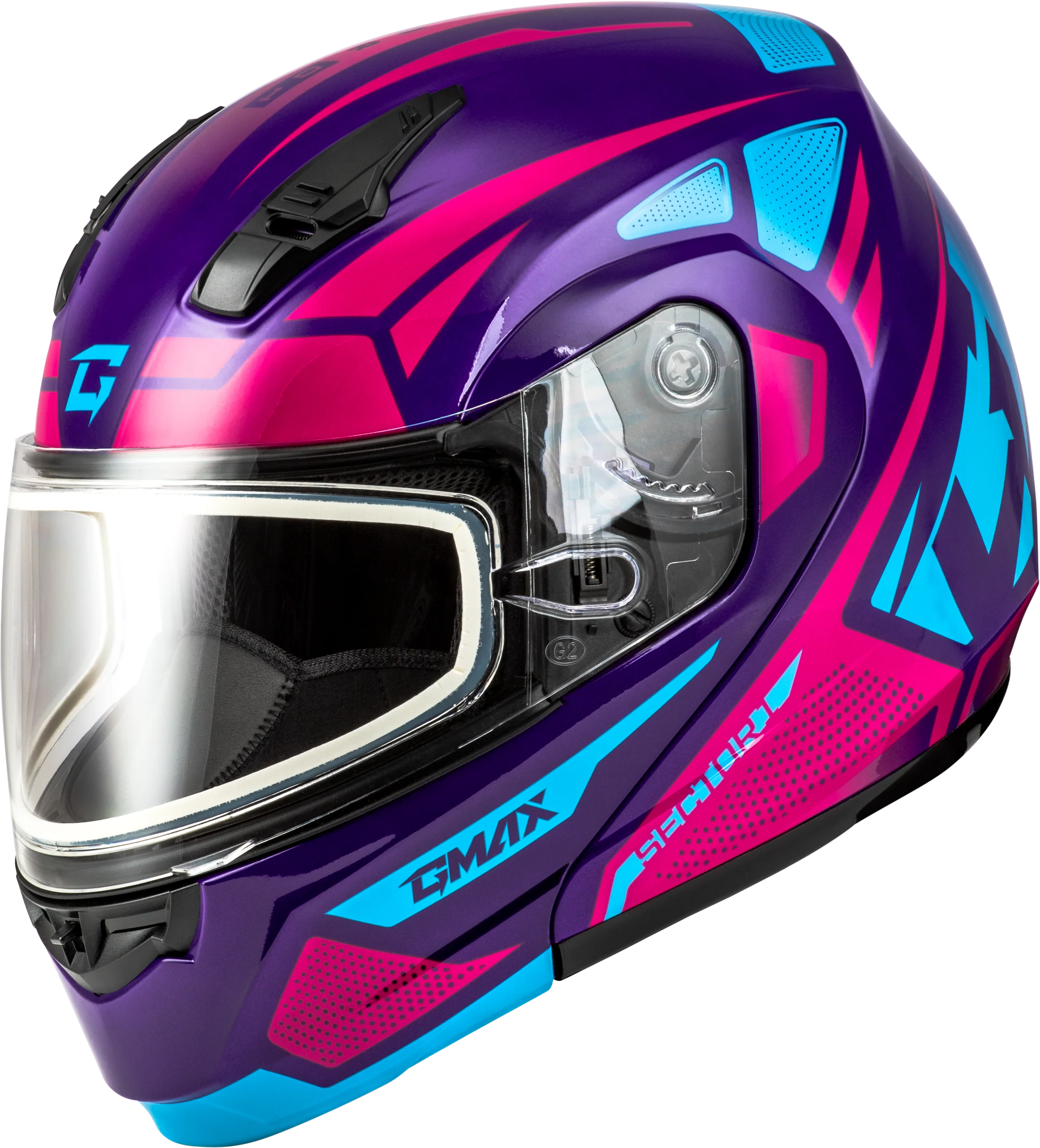 Md-04s Sector Snow Helmet Violet/Pink Lg