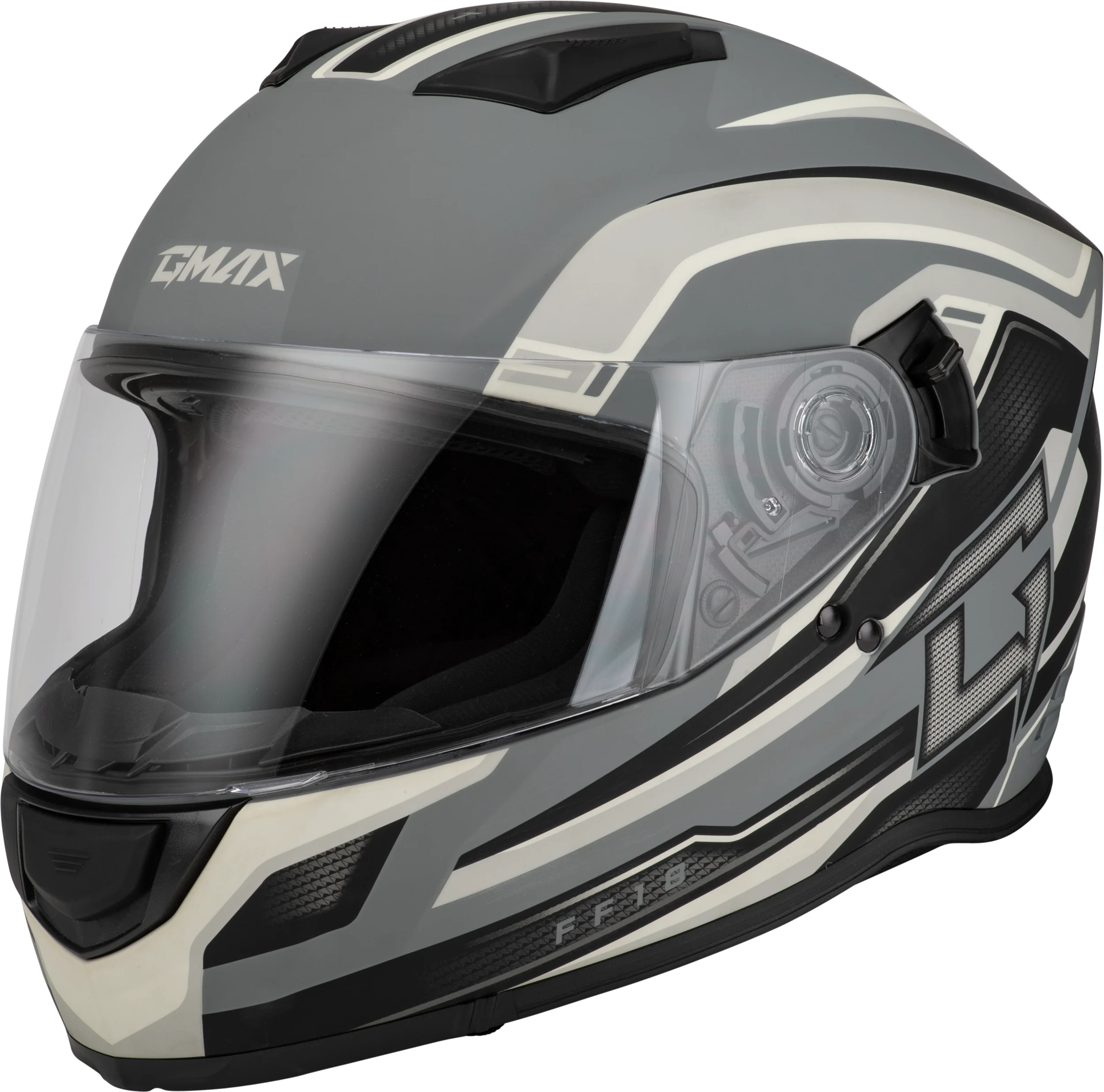 Ff-18 Drift Helmet Matte Grey/Silver/Black Xl