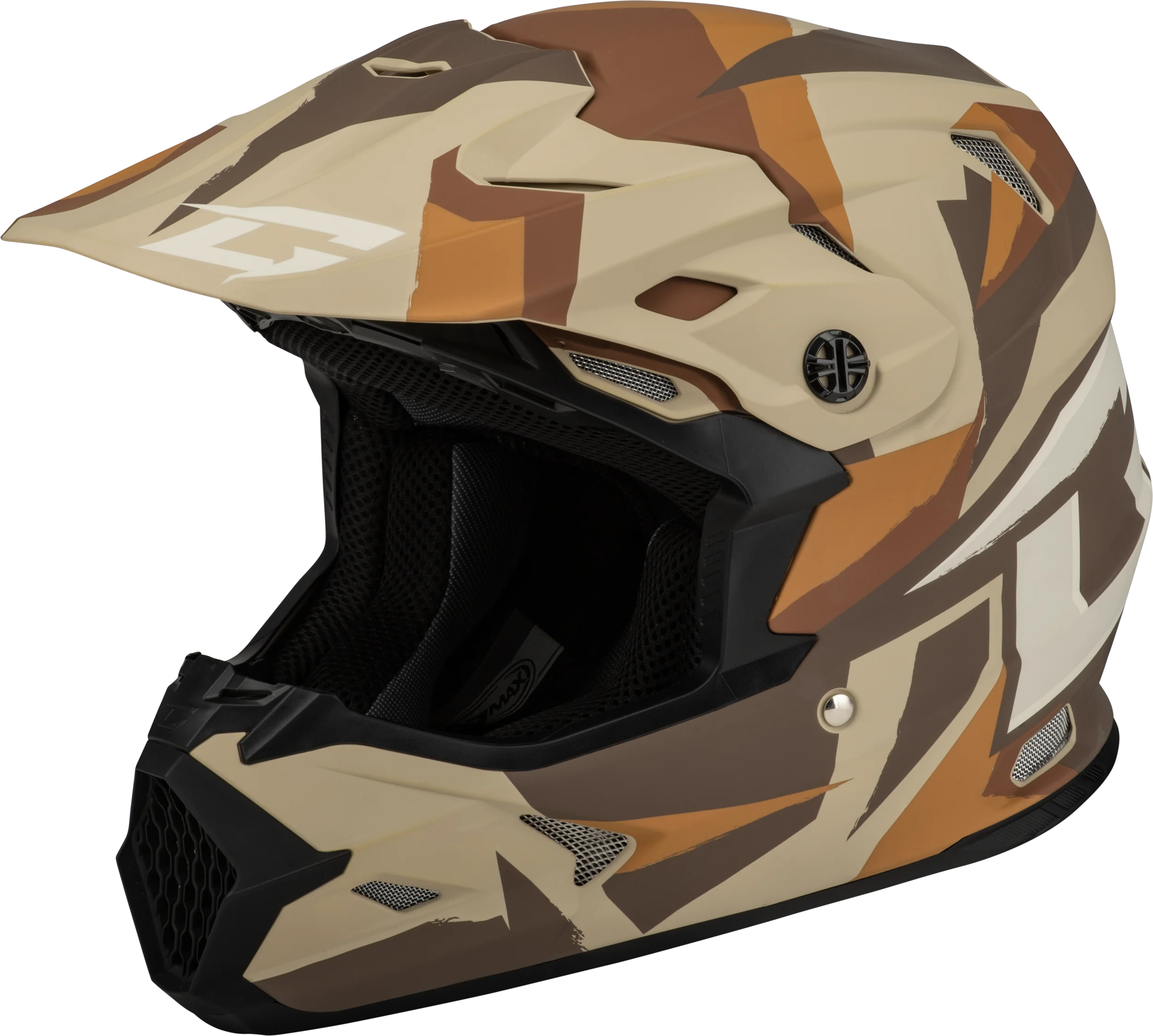 Mx-96 Splinter Helmet Matte Brown/Tan/White Xl