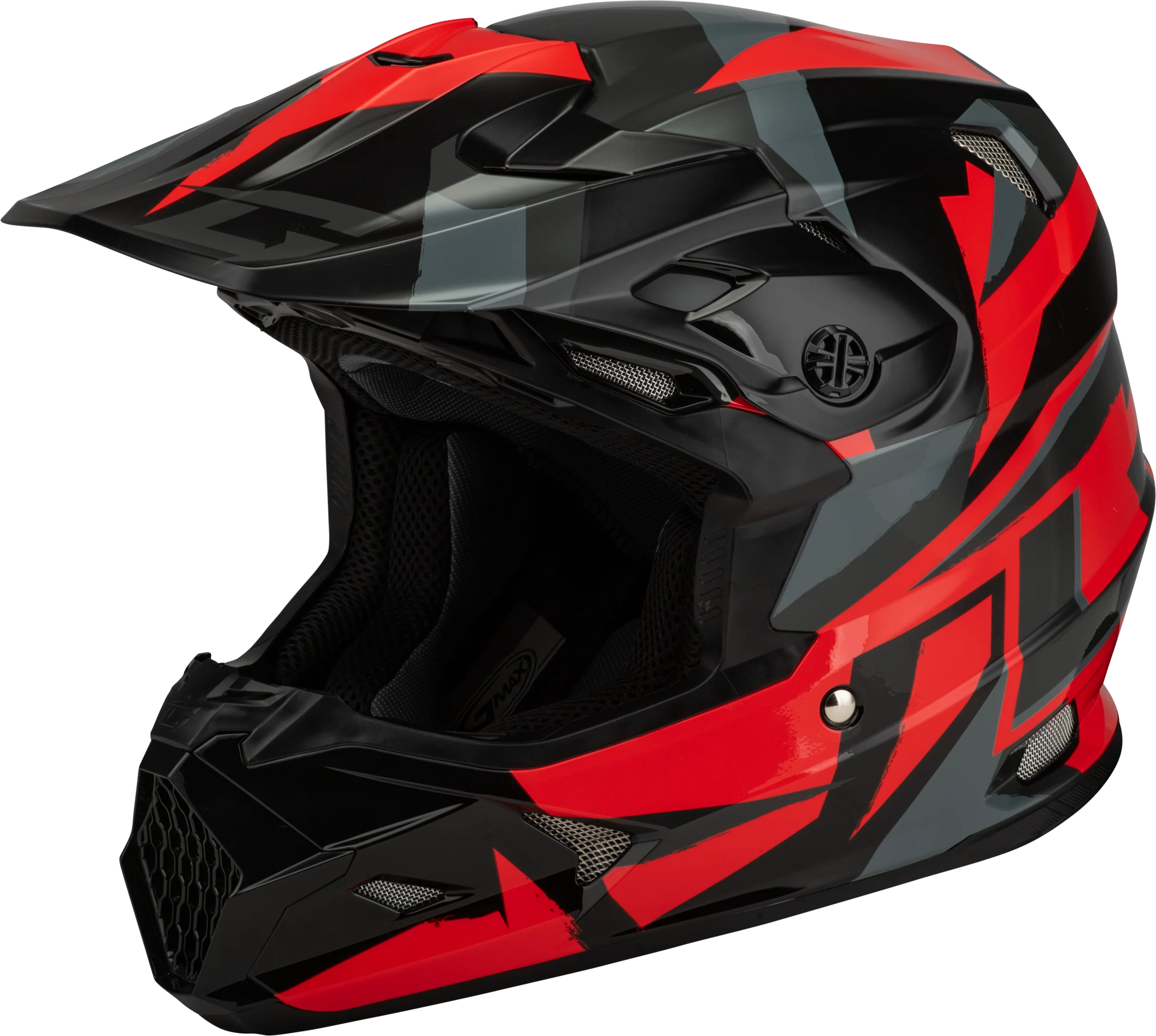Mx-96 Splinter Helmet Black/Red Xl