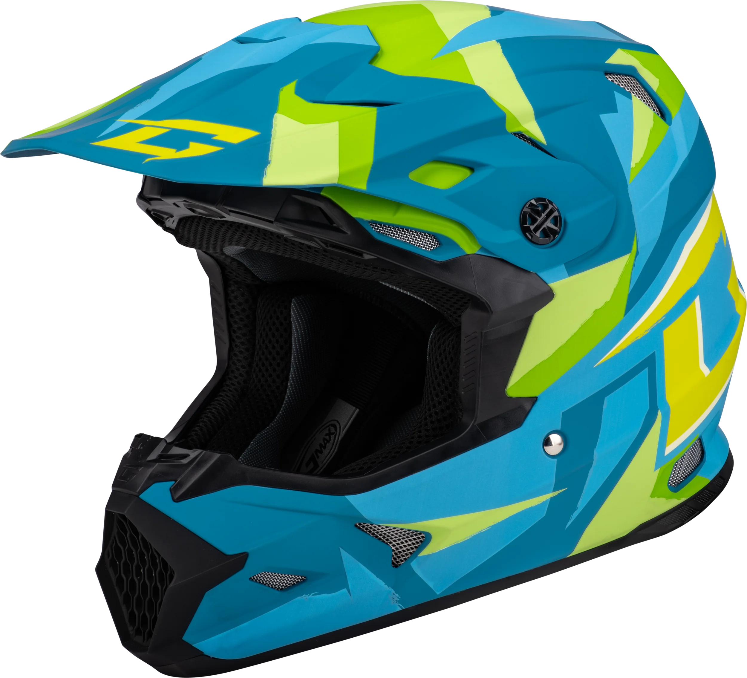 Mx-96 Splinter Helmet Matte Blue/Green Xs