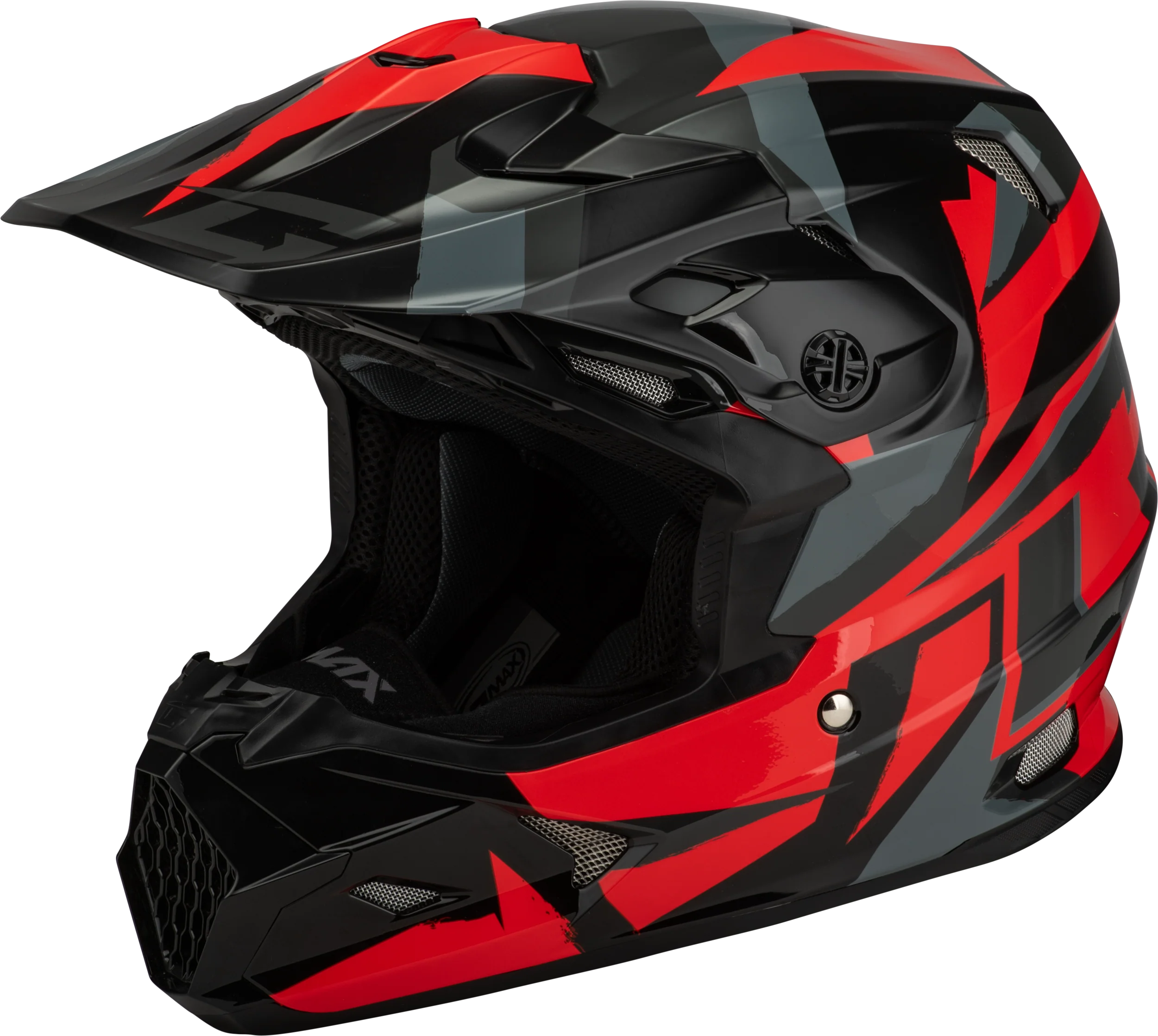 Mx-96s Splinter Helmet Black/Red Sm