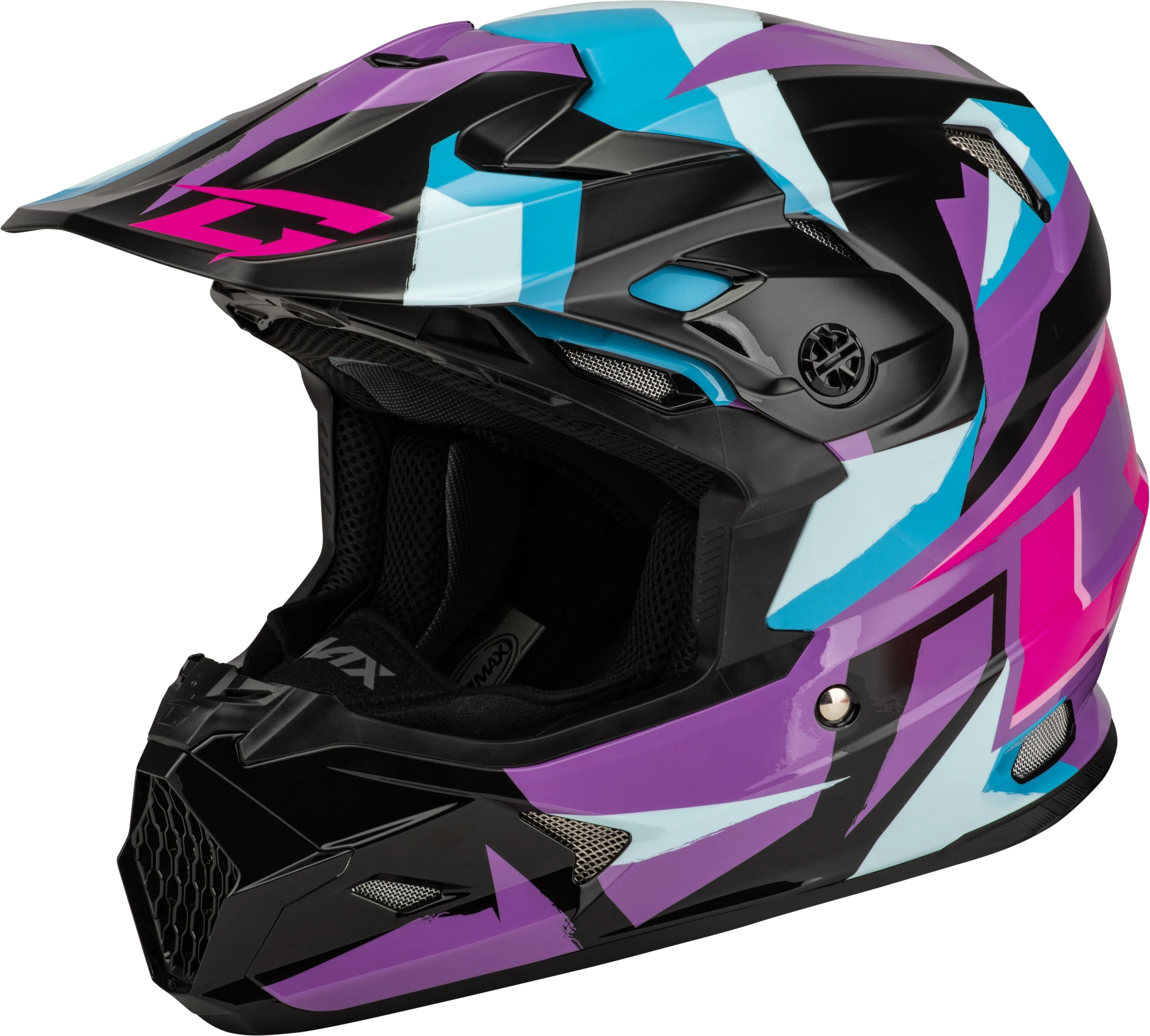 Mx-96s Splinter Helmet Black/Purple/Blue 2x